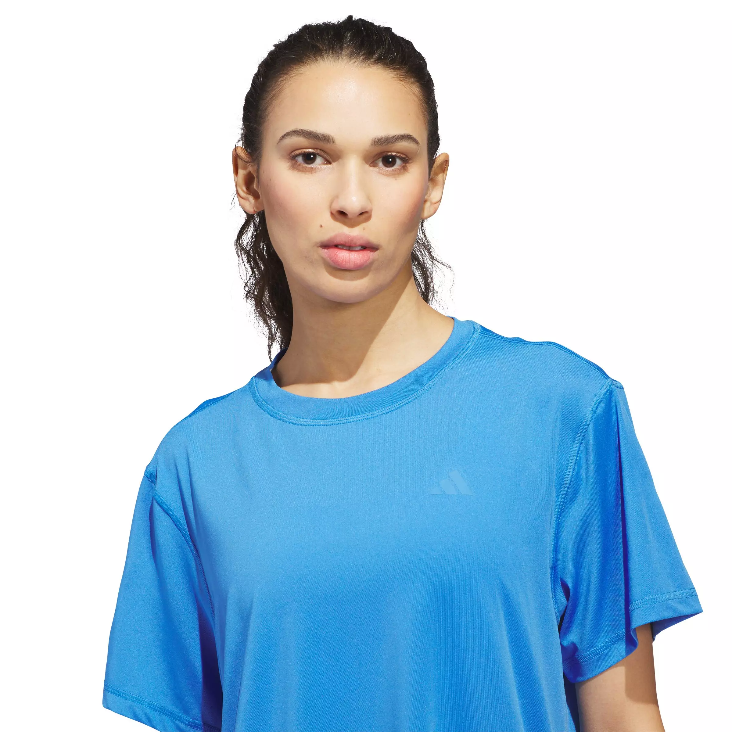 adidas Women's Designed for Train Everyday Workout T-Shirt - Blue - BLUE