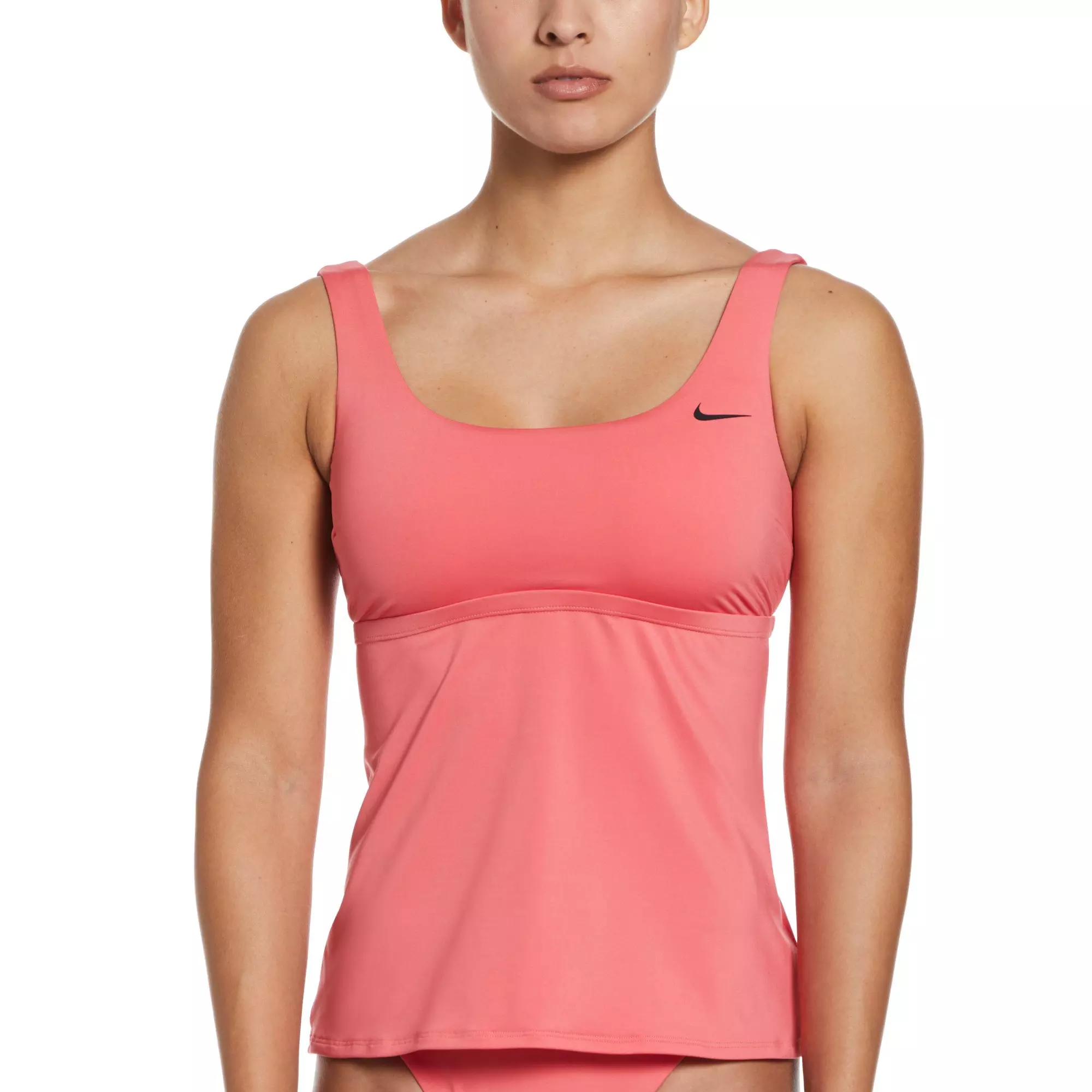 Nike Women's Tankini Swimsuit Top-Solid Color - PINK