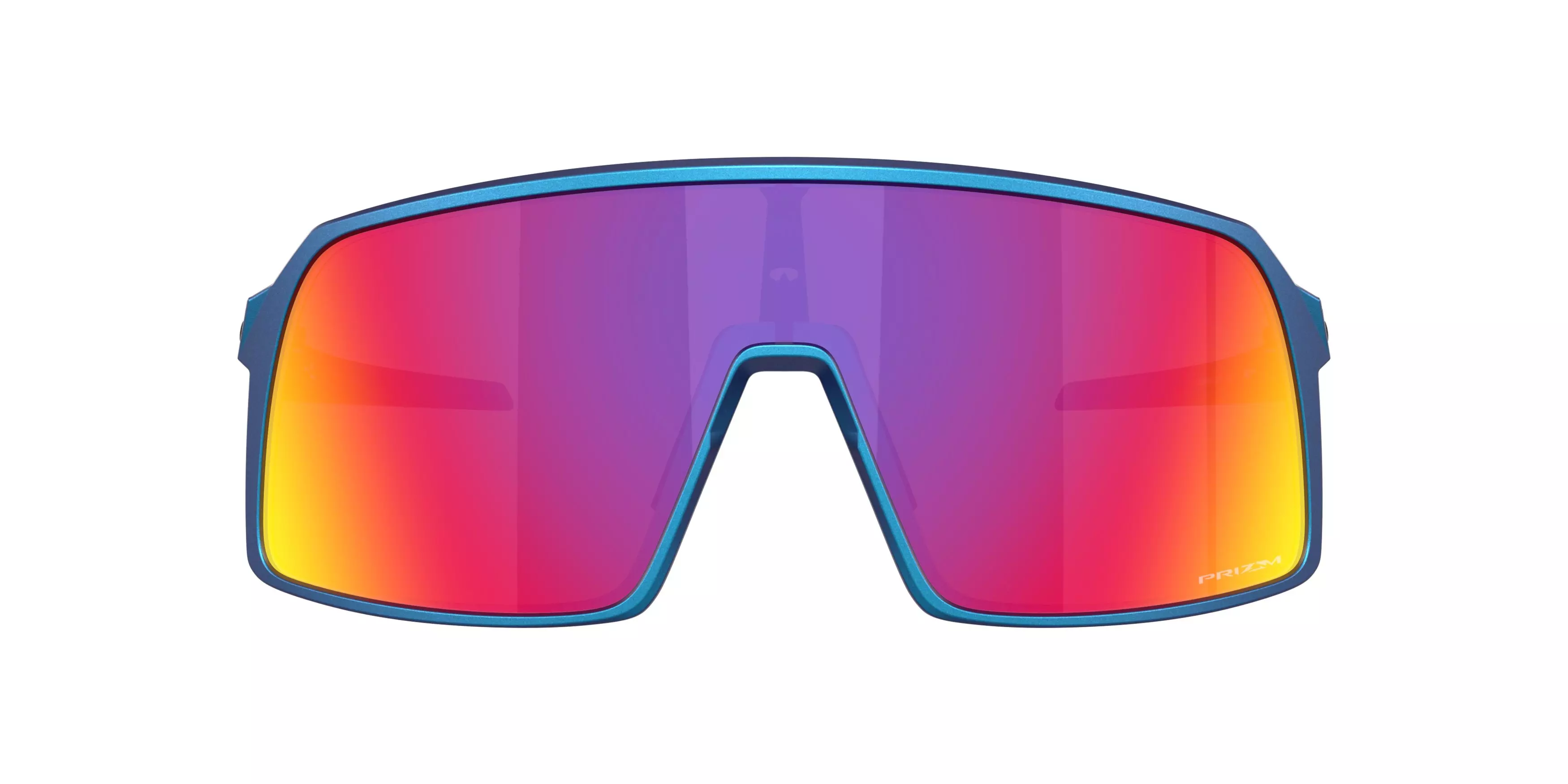 Oakley Sutro Prizm Road Sunglasses - Matte Cyan/Blue Colorshift - BLUE/RED
