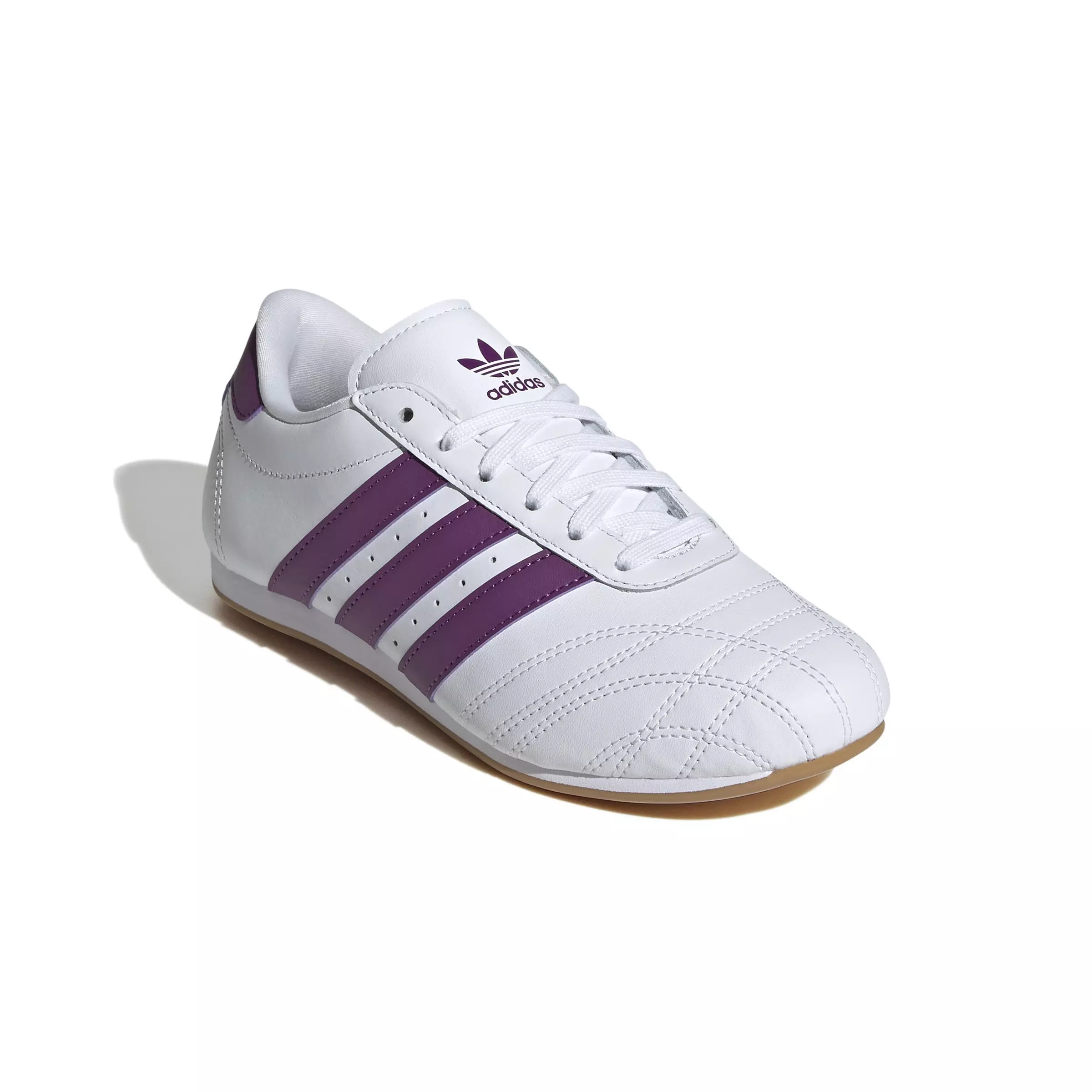adidas Originals Taekwondo Lace "Ftwr White/Rich Mauve/Gum 3" Grade School Girls' Shoe - WHITE/MAUVE/GUM