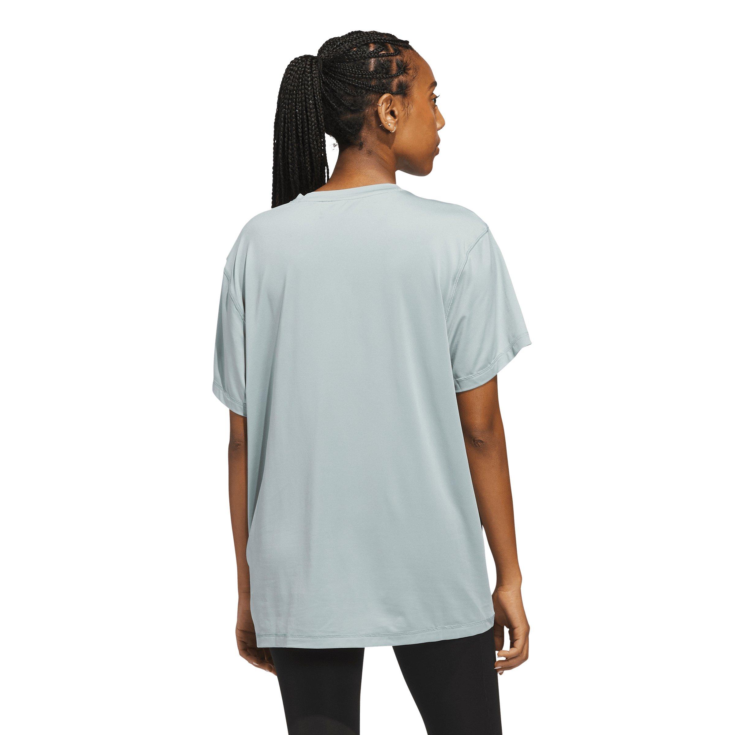 adidas Women's Designed for Train Everyday Workout T-Shirt - Sage Green - SAGE GREEN Thumbnail View 2