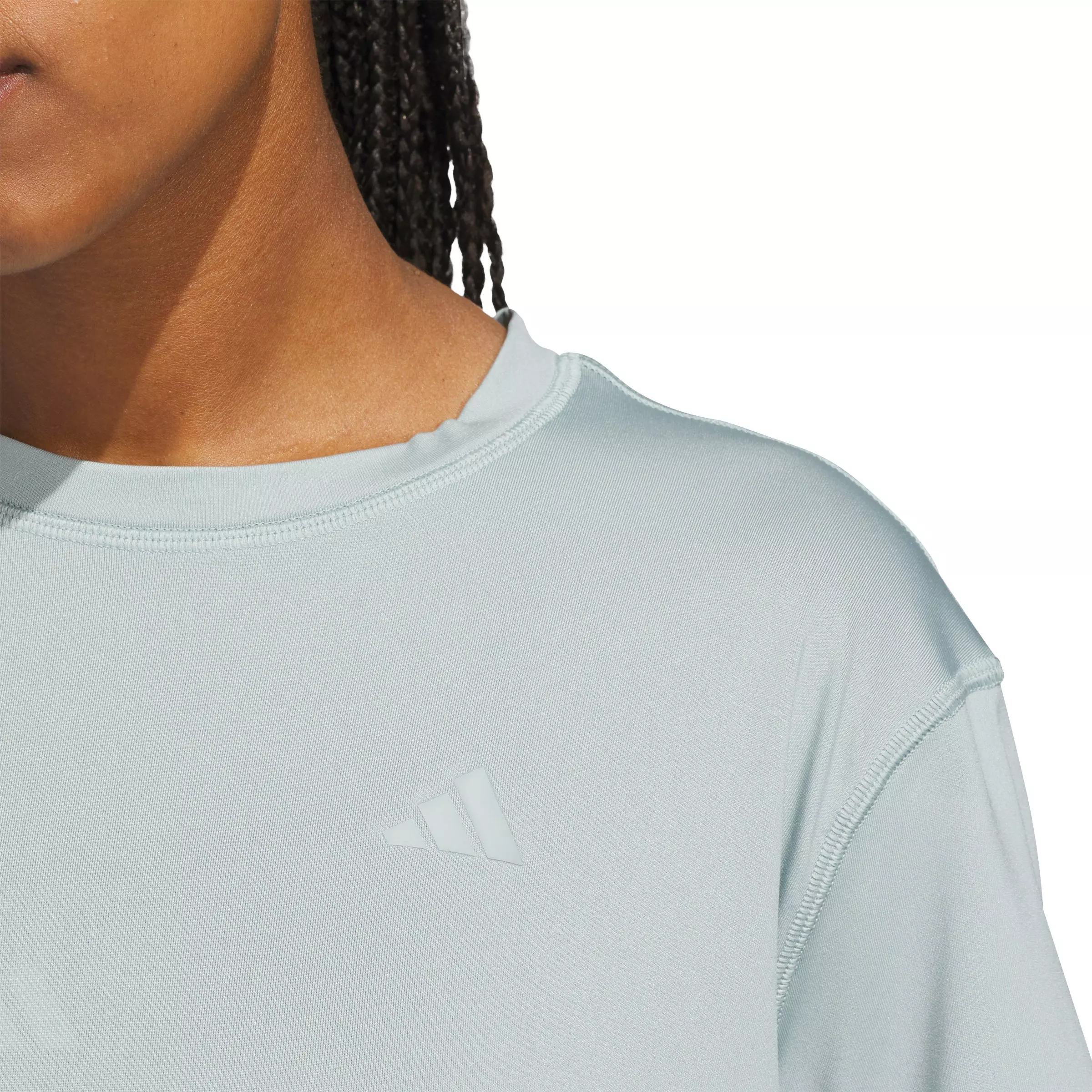 adidas Women's Designed for Train Everyday Workout T-Shirt - Sage Green - SAGE GREEN