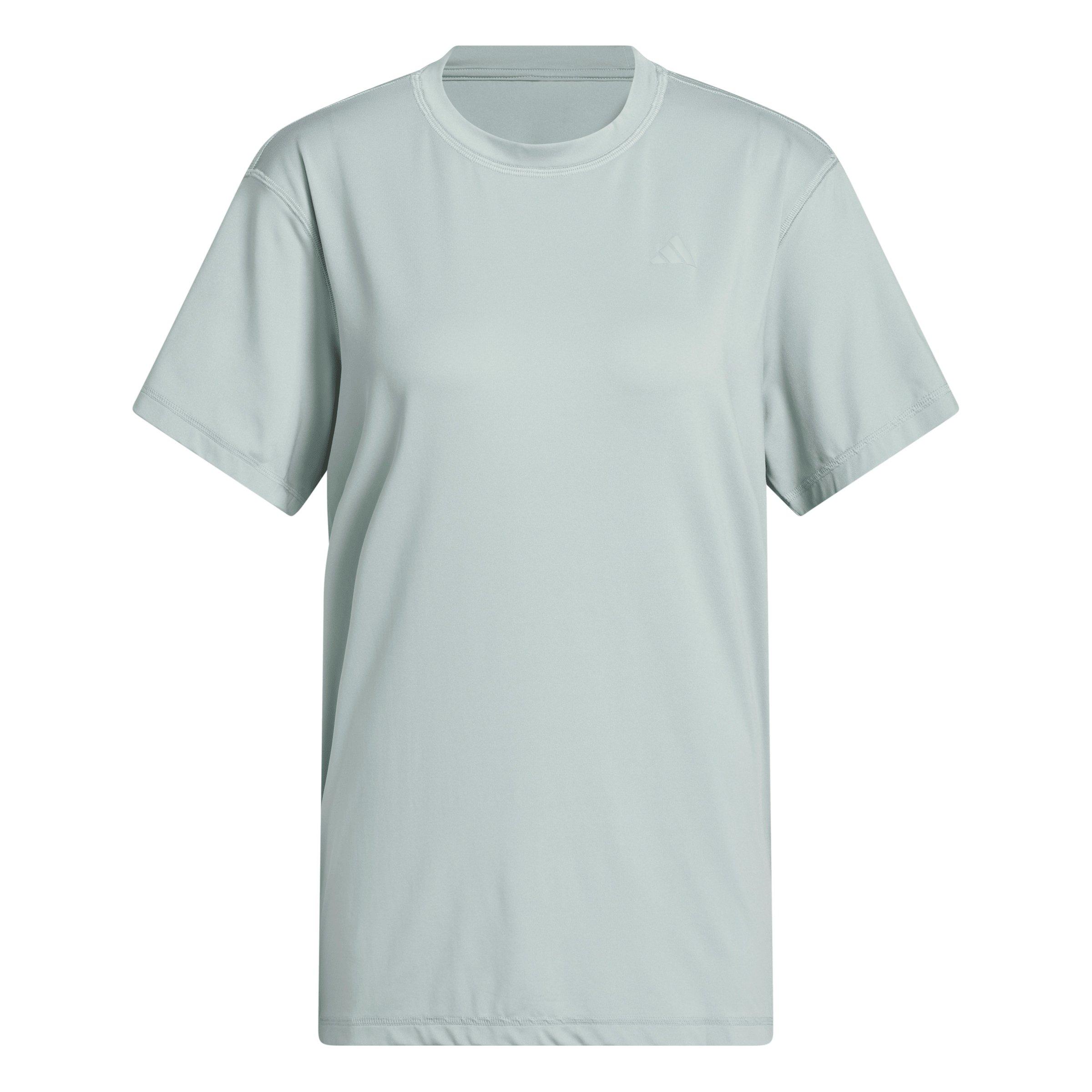 adidas Women's Designed for Train Everyday Workout T-Shirt - Sage Green - SAGE GREEN Thumbnail View 6