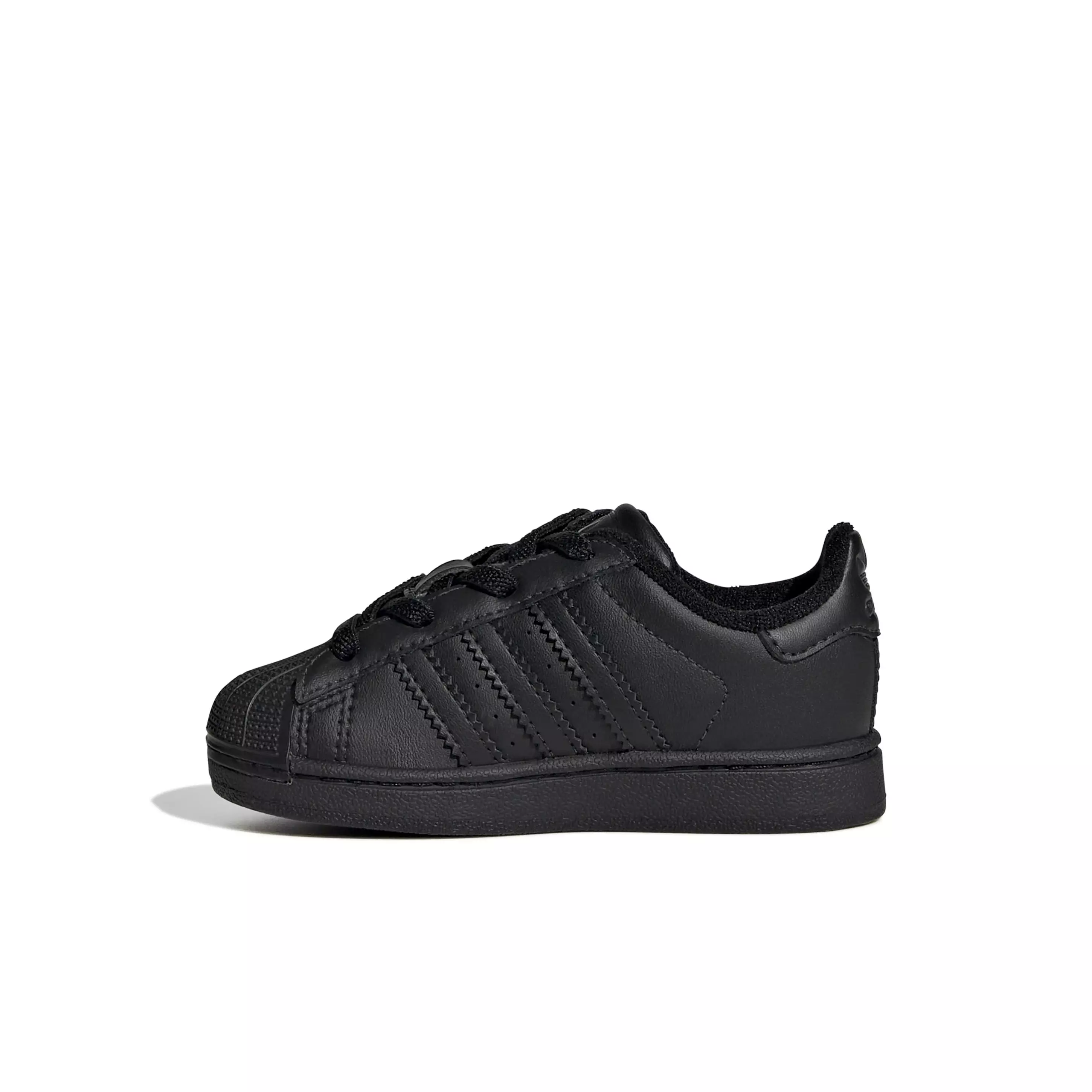 adidas Originals Superstar II Elastic Lace "Core Black/Core Black/Core Black" Infant Boys' Shoe - BLACK/BLACK BLACK