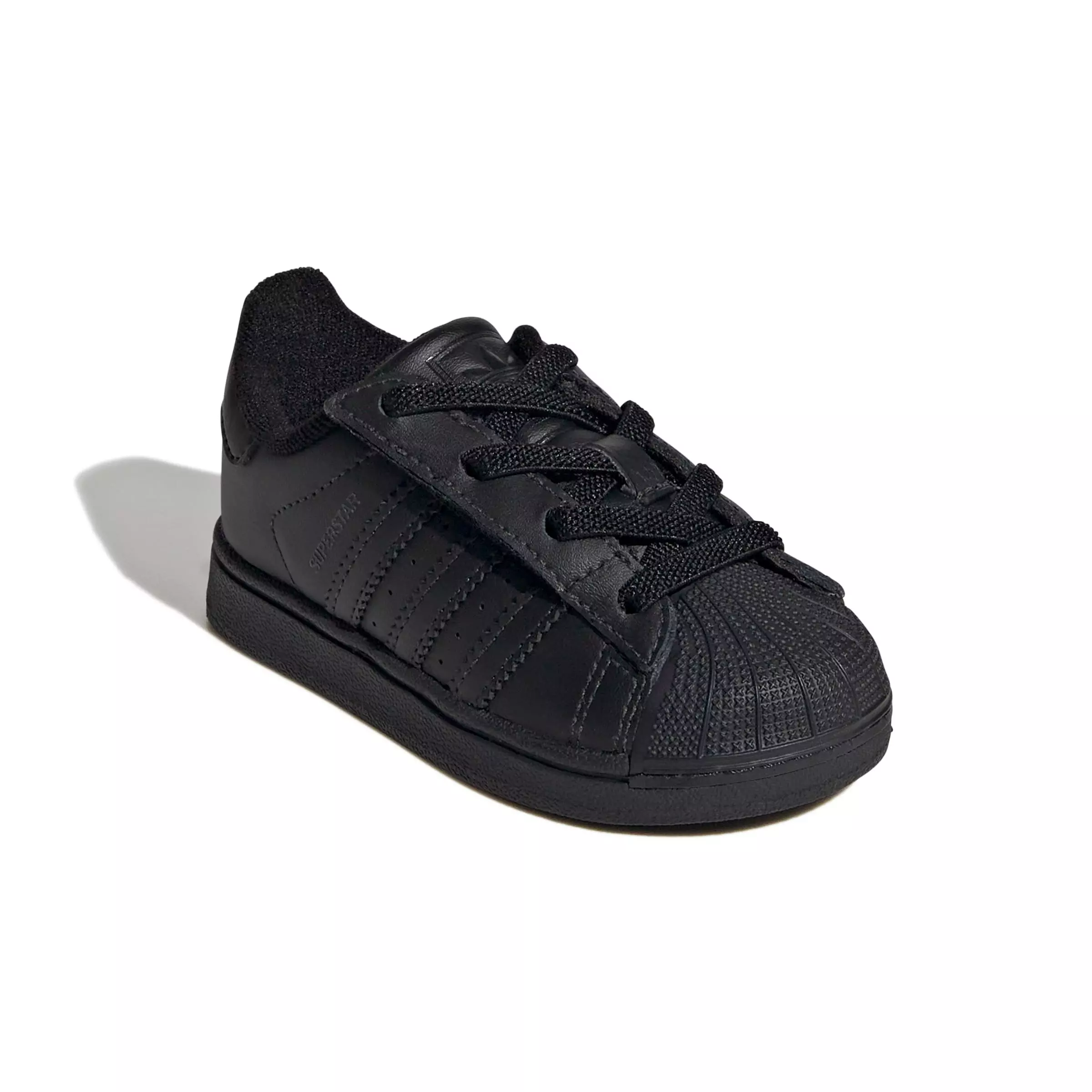 adidas Originals Superstar II Elastic Lace "Core Black/Core Black/Core Black" Infant Boys' Shoe - BLACK/BLACK BLACK