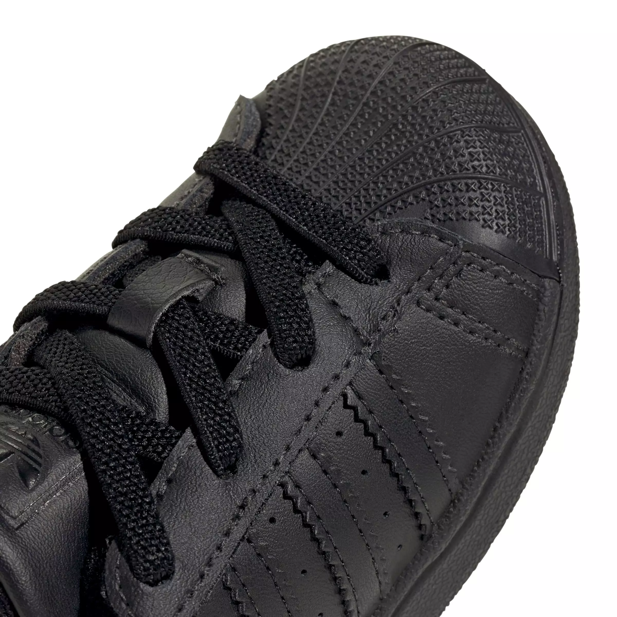 adidas Originals Superstar II Elastic Lace "Core Black/Core Black/Core Black" Infant Boys' Shoe - BLACK/BLACK BLACK