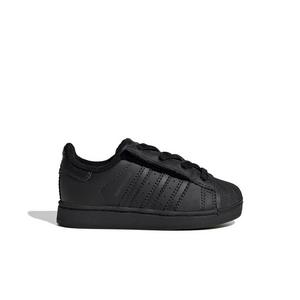 adidas Originals Superstar II Elastic Lace "Core Black/Core Black/Core Black" Infant Boys' Shoe