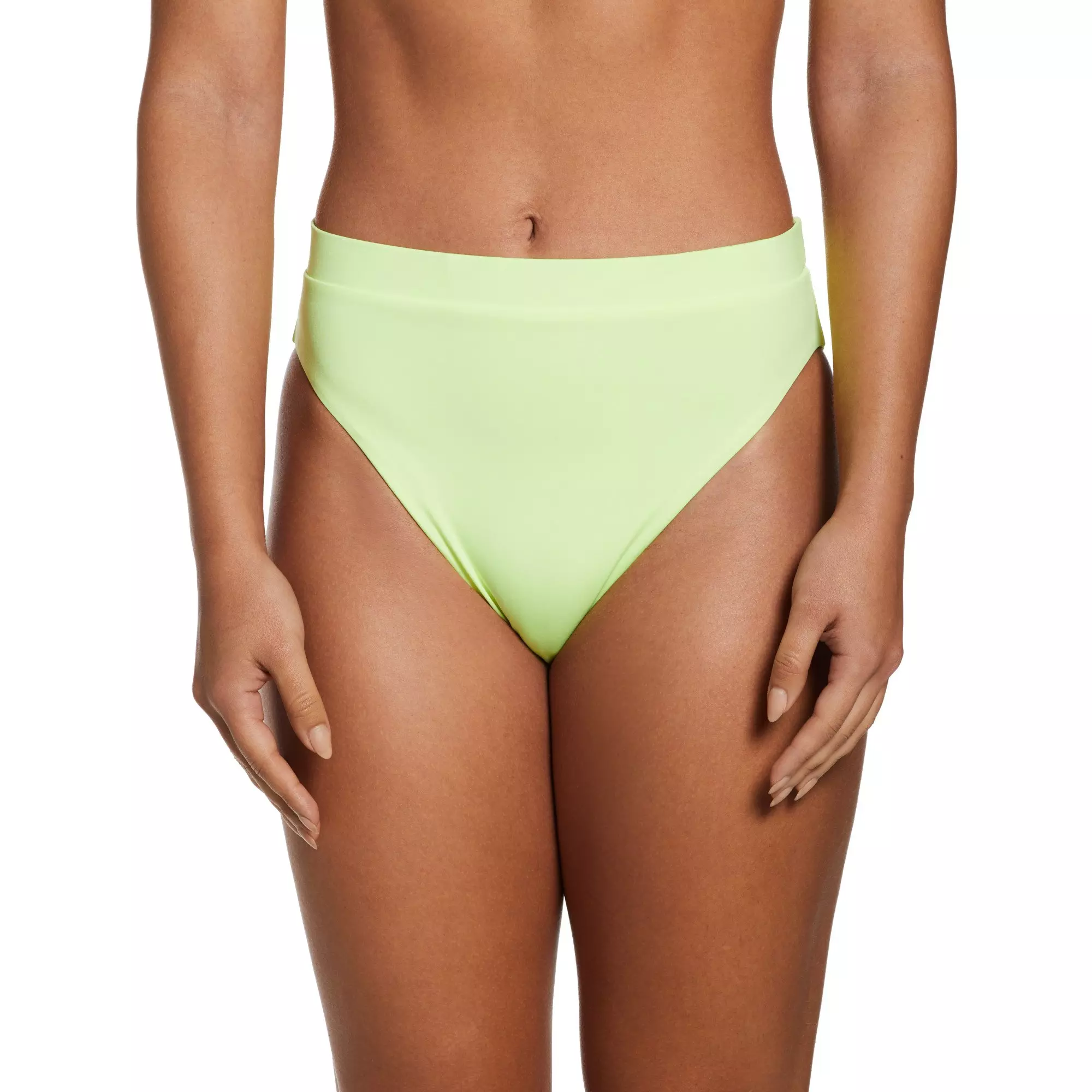 Nike Women's Essential High-Waist Swim Bottom-Volt - VOLT