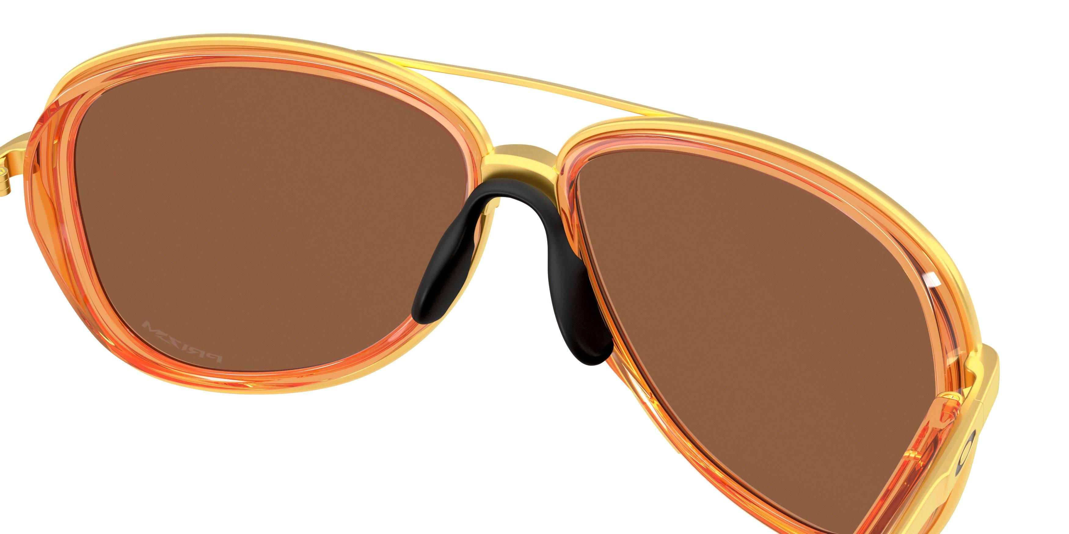 Oakley Split Time Prizm Tungsten Sunglasses - Trans Ginger - ORANGE Thumbnail View 6