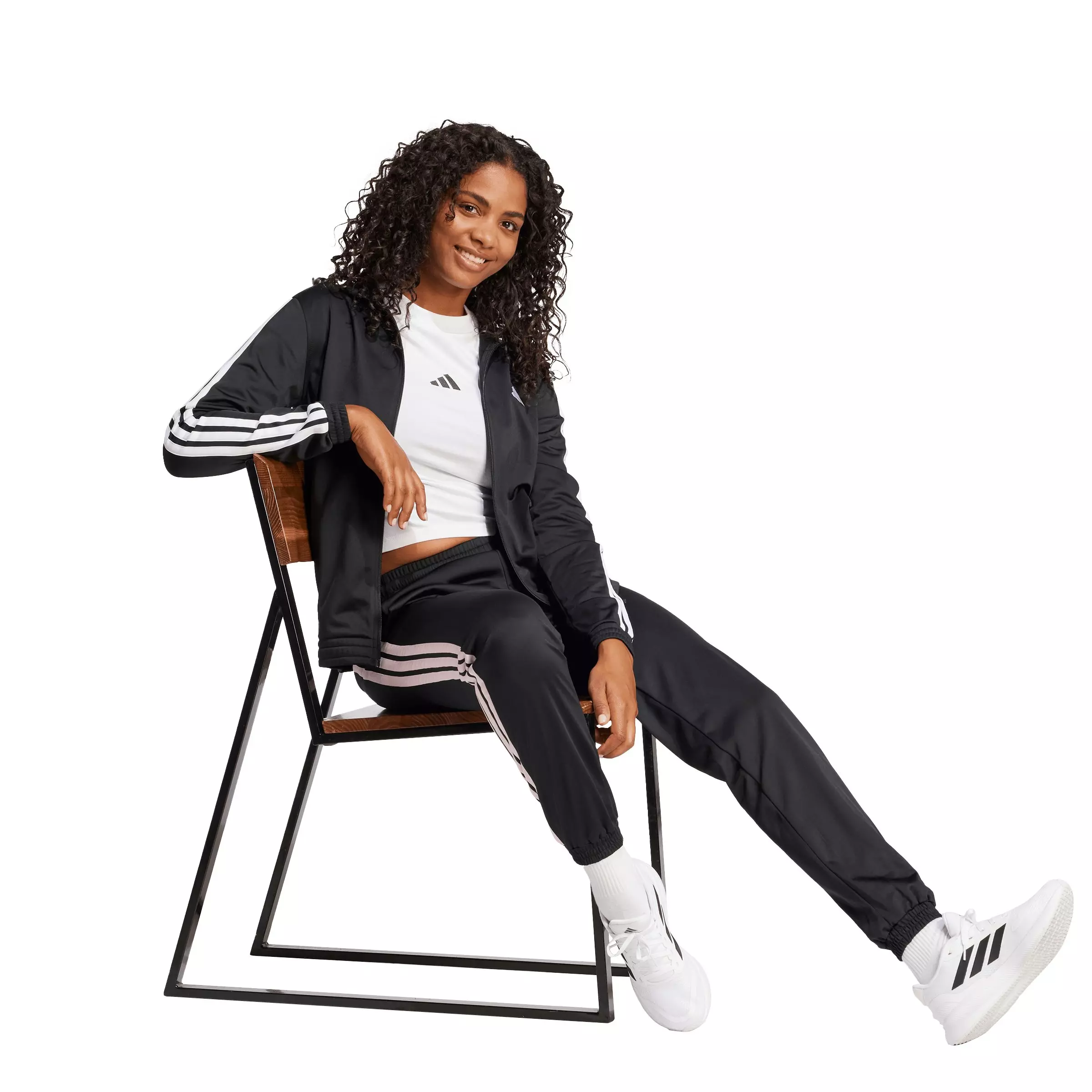 adidas Women's Dayready Track Jacket - Black - BLACK