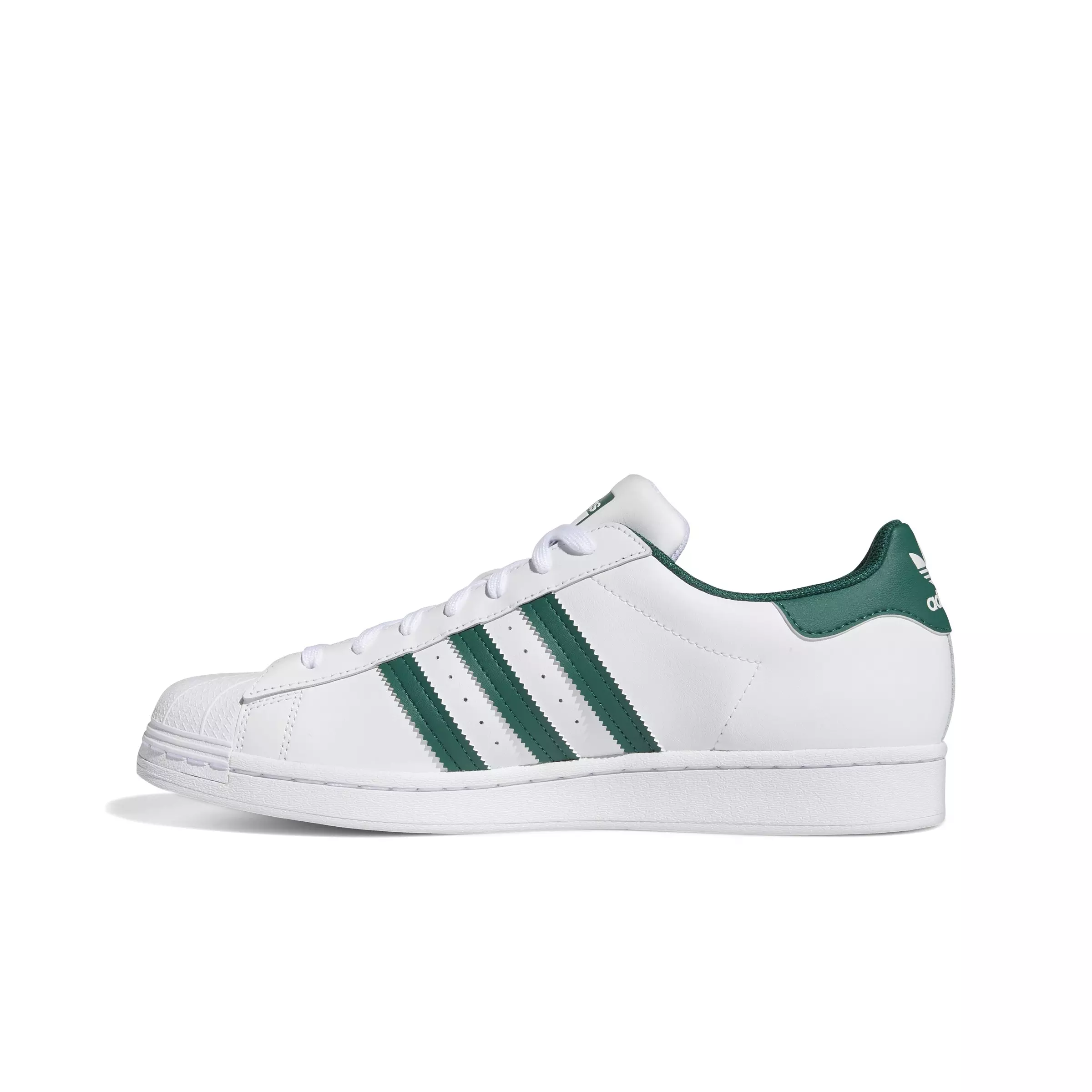 adidas Originals Superstar "Cloud White/Collegiate Green/Cloud White" Men's Shoe - WHITE