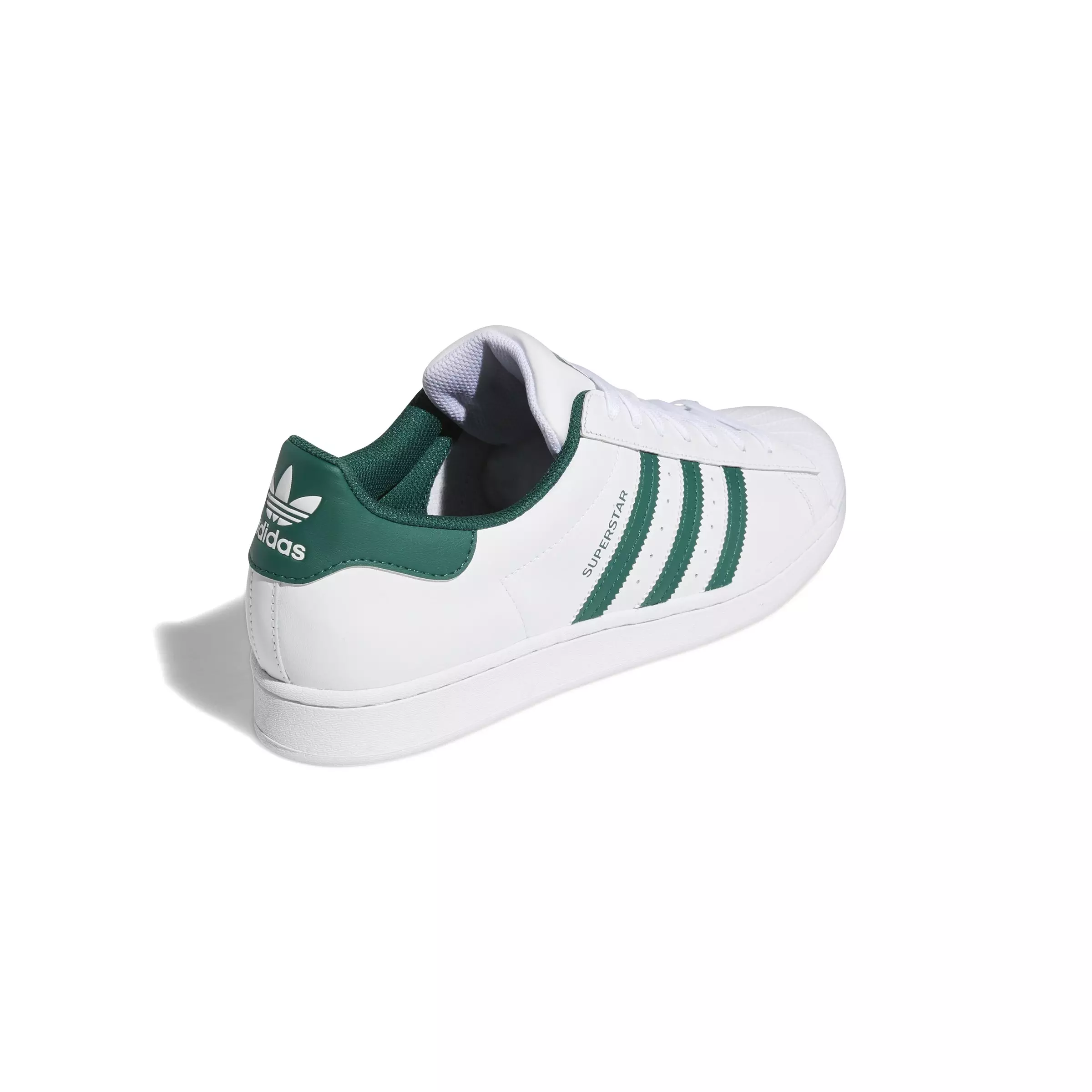 adidas Originals Superstar "Cloud White/Collegiate Green/Cloud White" Men's Shoe - WHITE