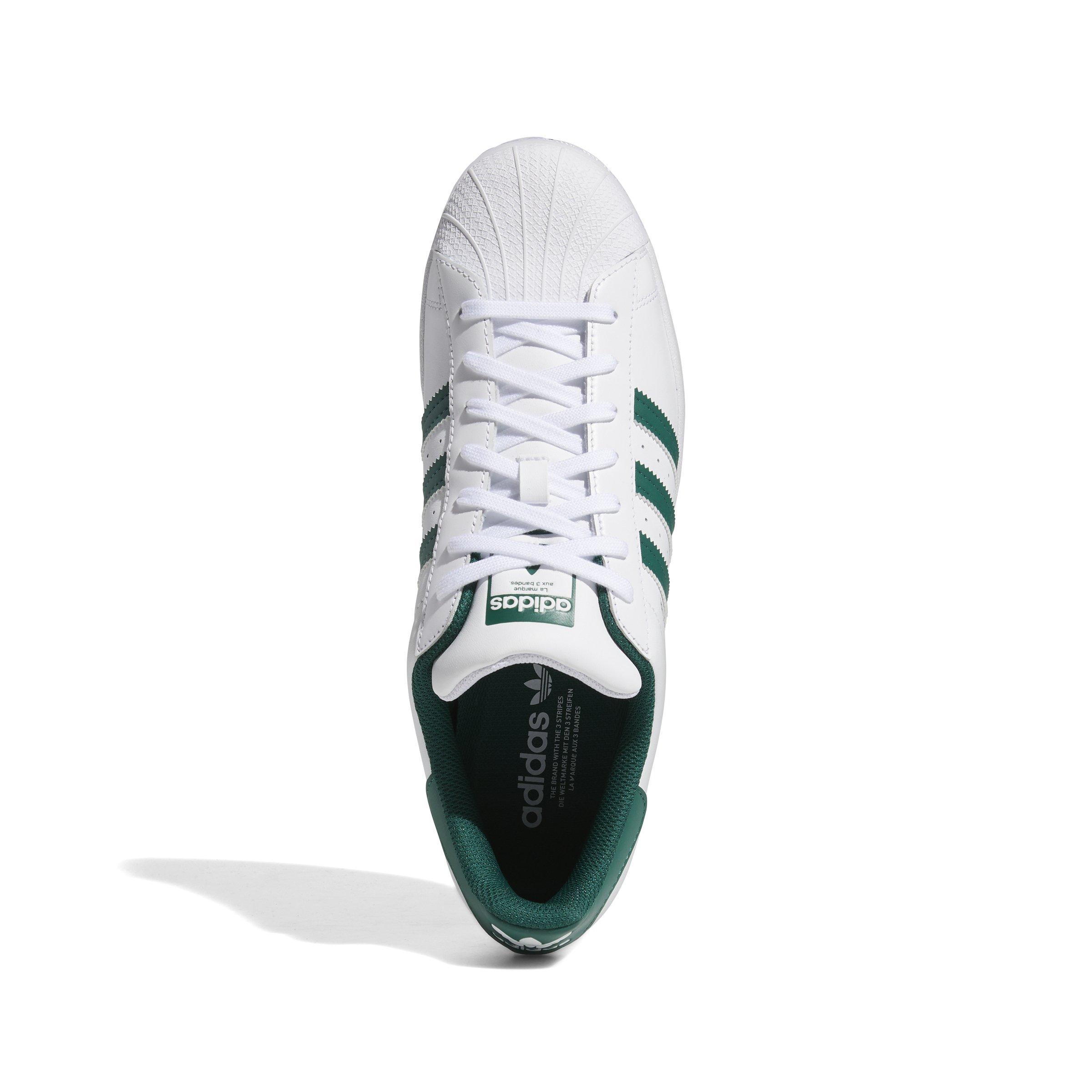 adidas Originals Superstar "Cloud White/Collegiate Green/Cloud White" Men's Shoe - WHITE Thumbnail View 5