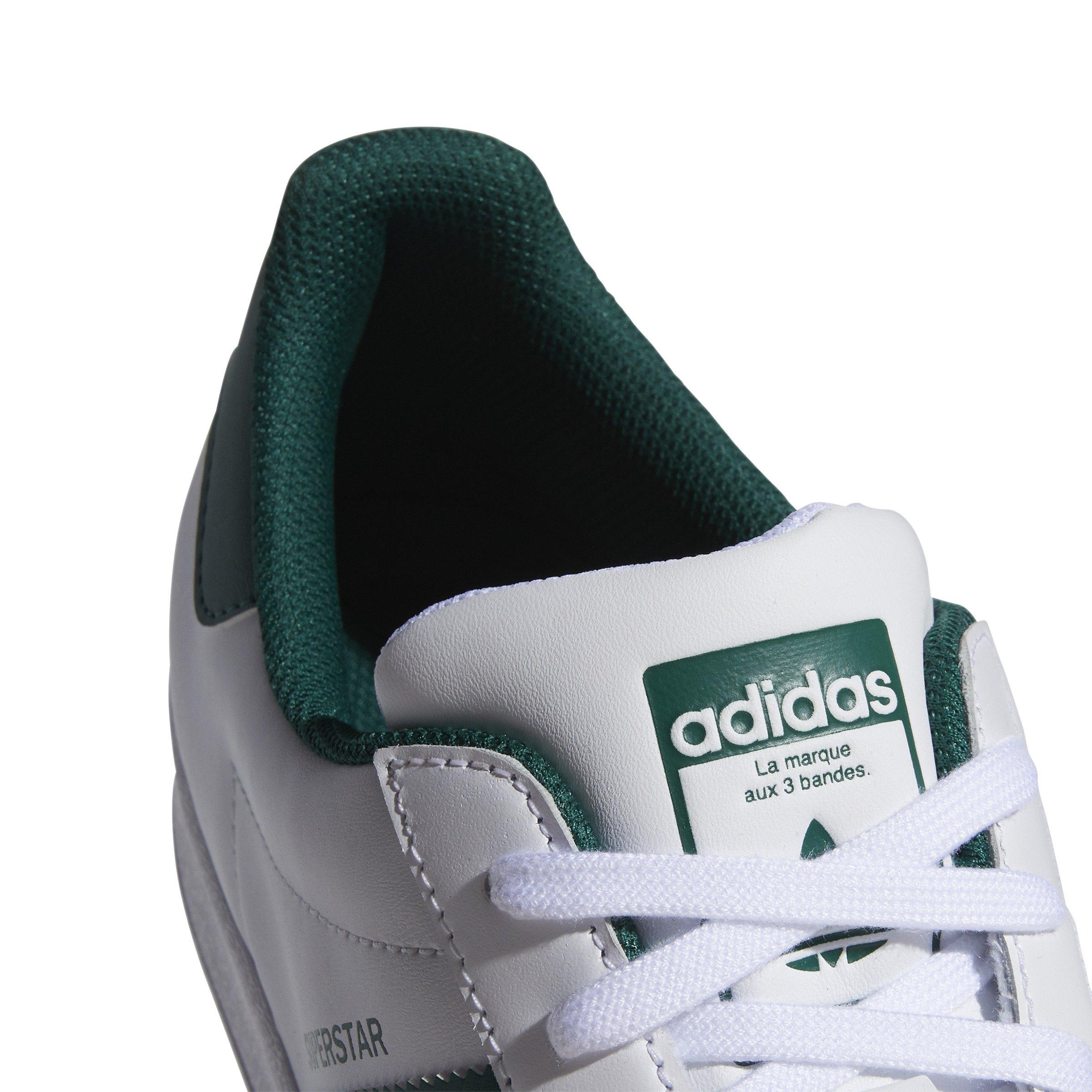 adidas Originals Superstar "Cloud White/Collegiate Green/Cloud White" Men's Shoe - WHITE Thumbnail View 7