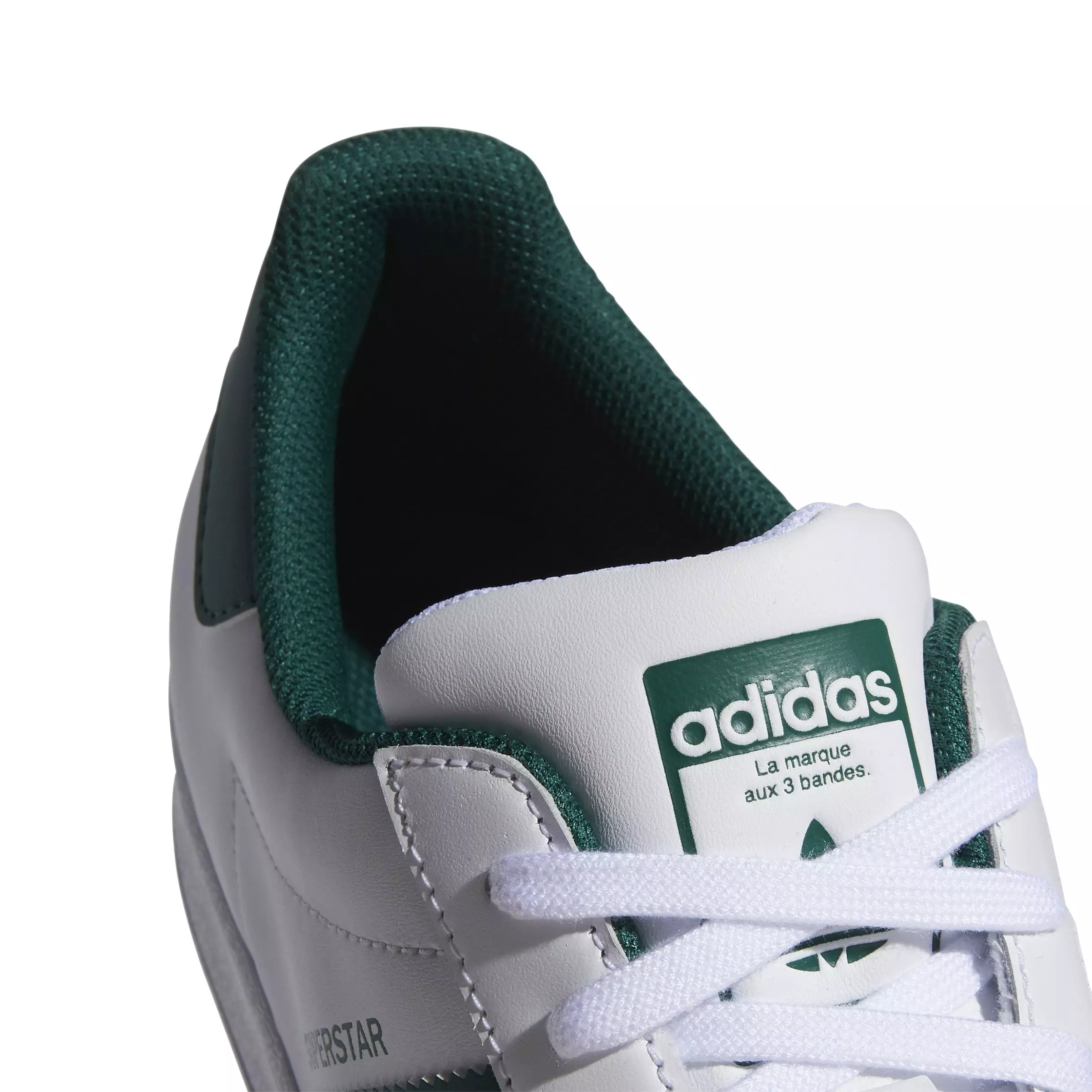 adidas Originals Superstar "Cloud White/Collegiate Green/Cloud White" Men's Shoe - WHITE