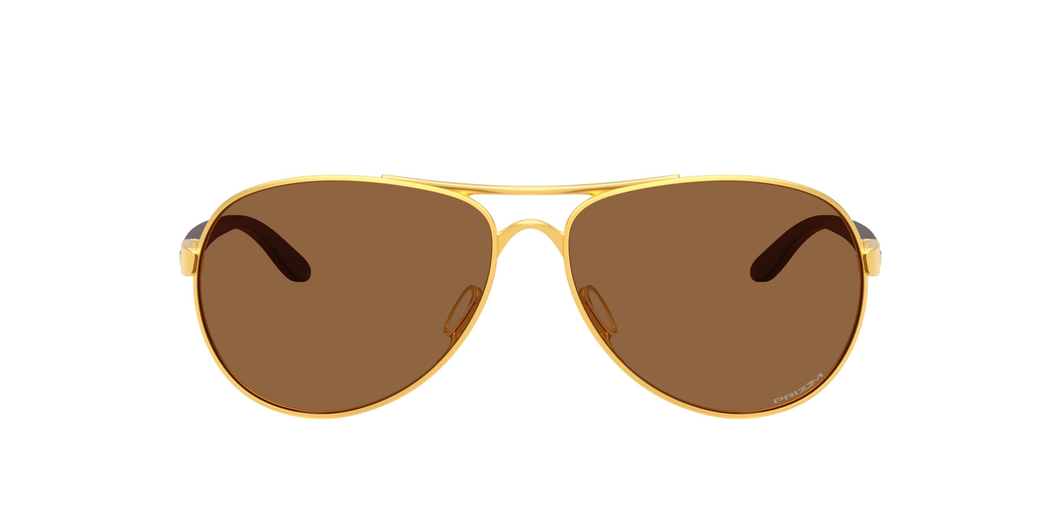 Oakley Feedback Prizm Bronze Sunglasses - Satin Gold - GOLD/BROWN Thumbnail View 2