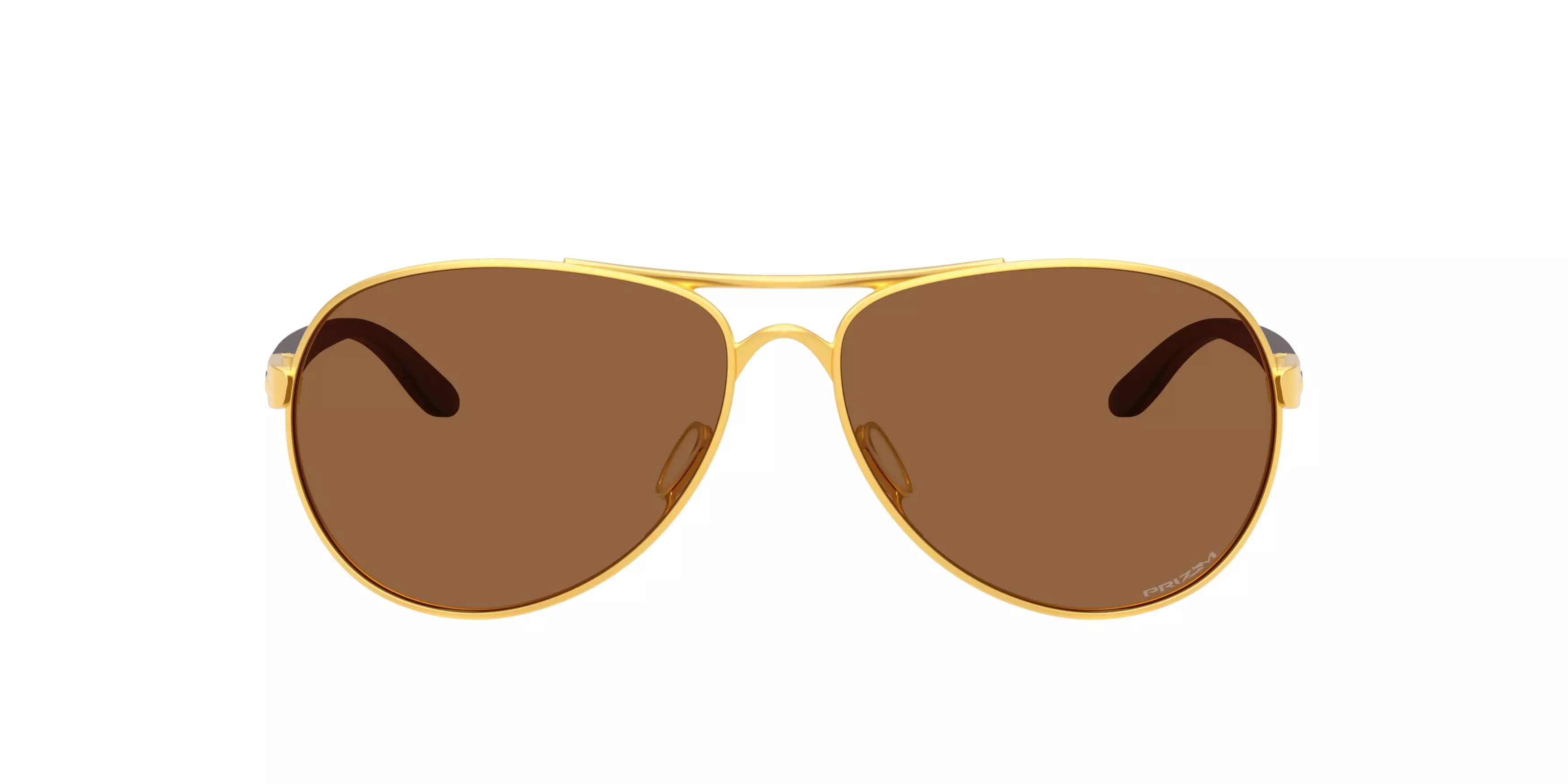 Oakley Feedback Prizm Bronze Sunglasses - Satin Gold - GOLD/BROWN