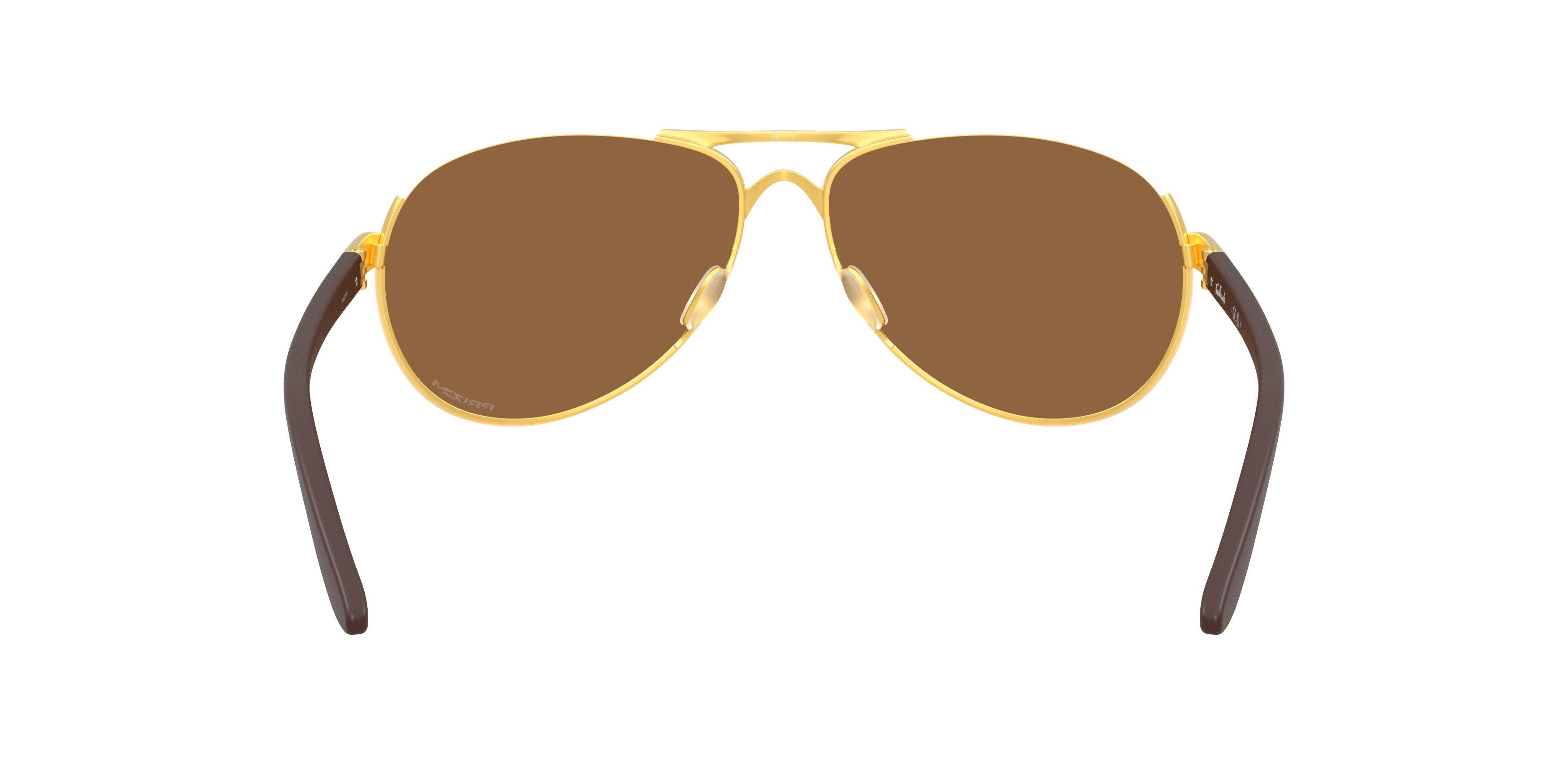 Oakley Feedback Prizm Bronze Sunglasses - Satin Gold - GOLD/BROWN Thumbnail View 3