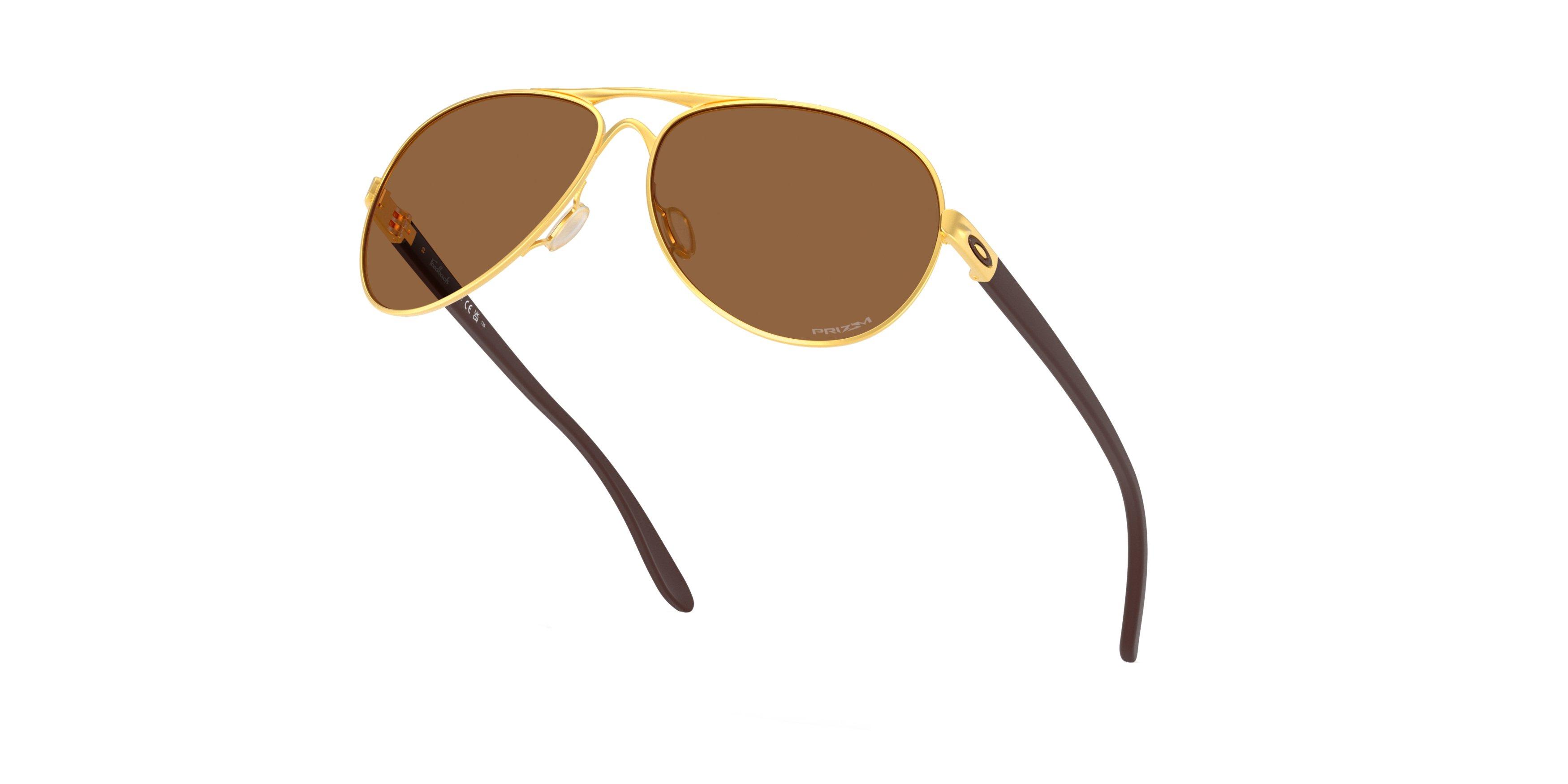 Oakley Feedback Prizm Bronze Sunglasses - Satin Gold - GOLD/BROWN Thumbnail View 7
