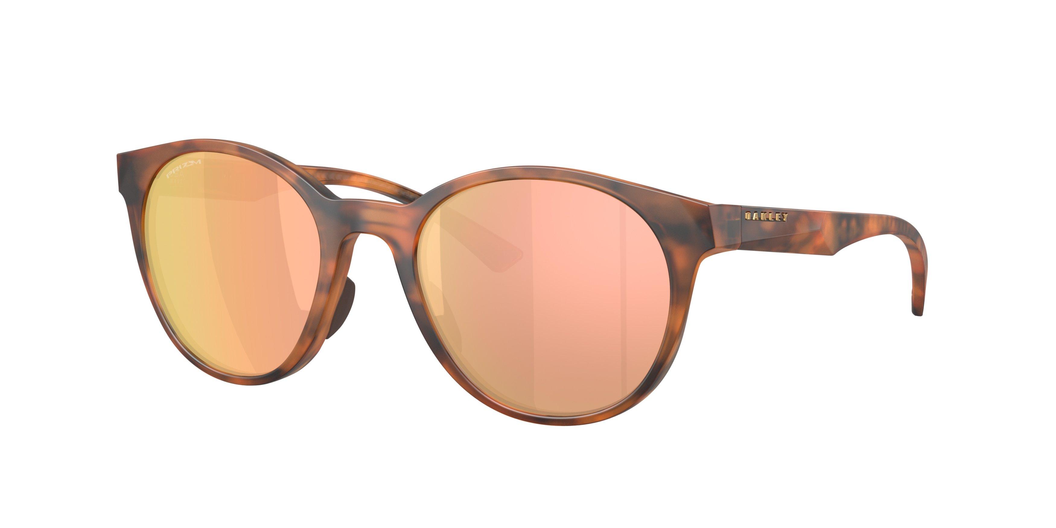 Oakley Spindrift Prizm Rose Gold Sunglasses - Matte Ginger Tortoise - ORANGE Thumbnail View 1