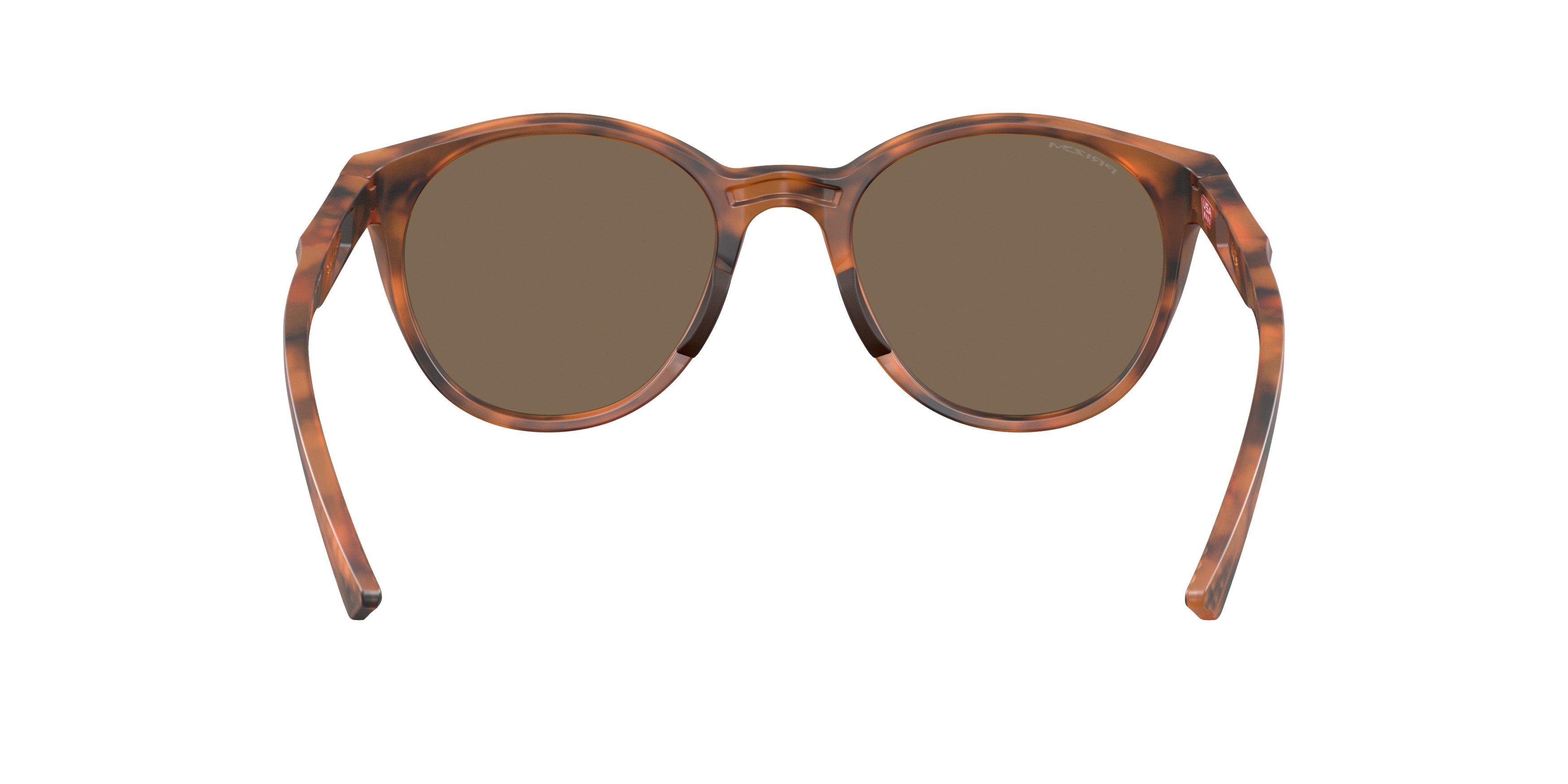 Oakley Spindrift Prizm Rose Gold Sunglasses - Matte Ginger Tortoise - ORANGE Thumbnail View 3
