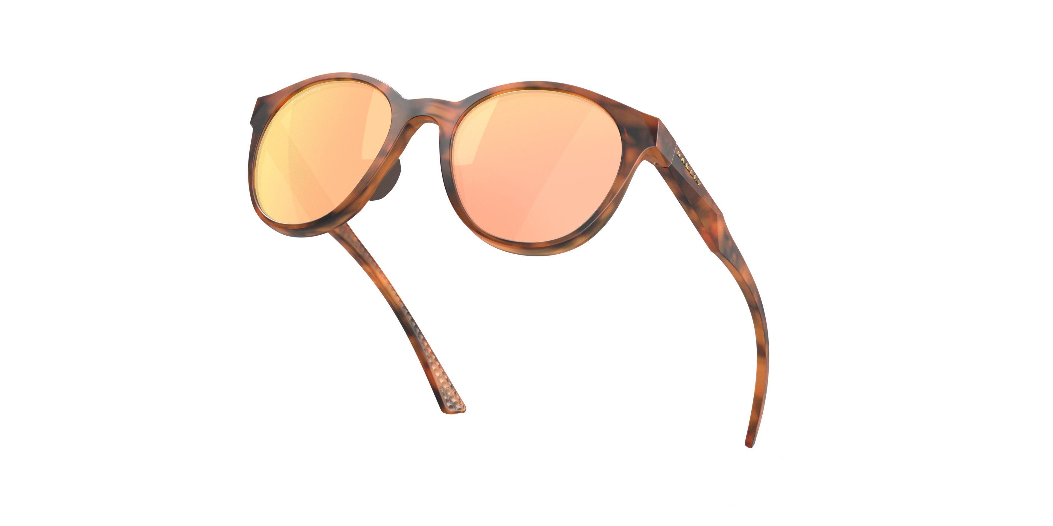 Oakley Spindrift Prizm Rose Gold Sunglasses - Matte Ginger Tortoise - ORANGE Thumbnail View 7