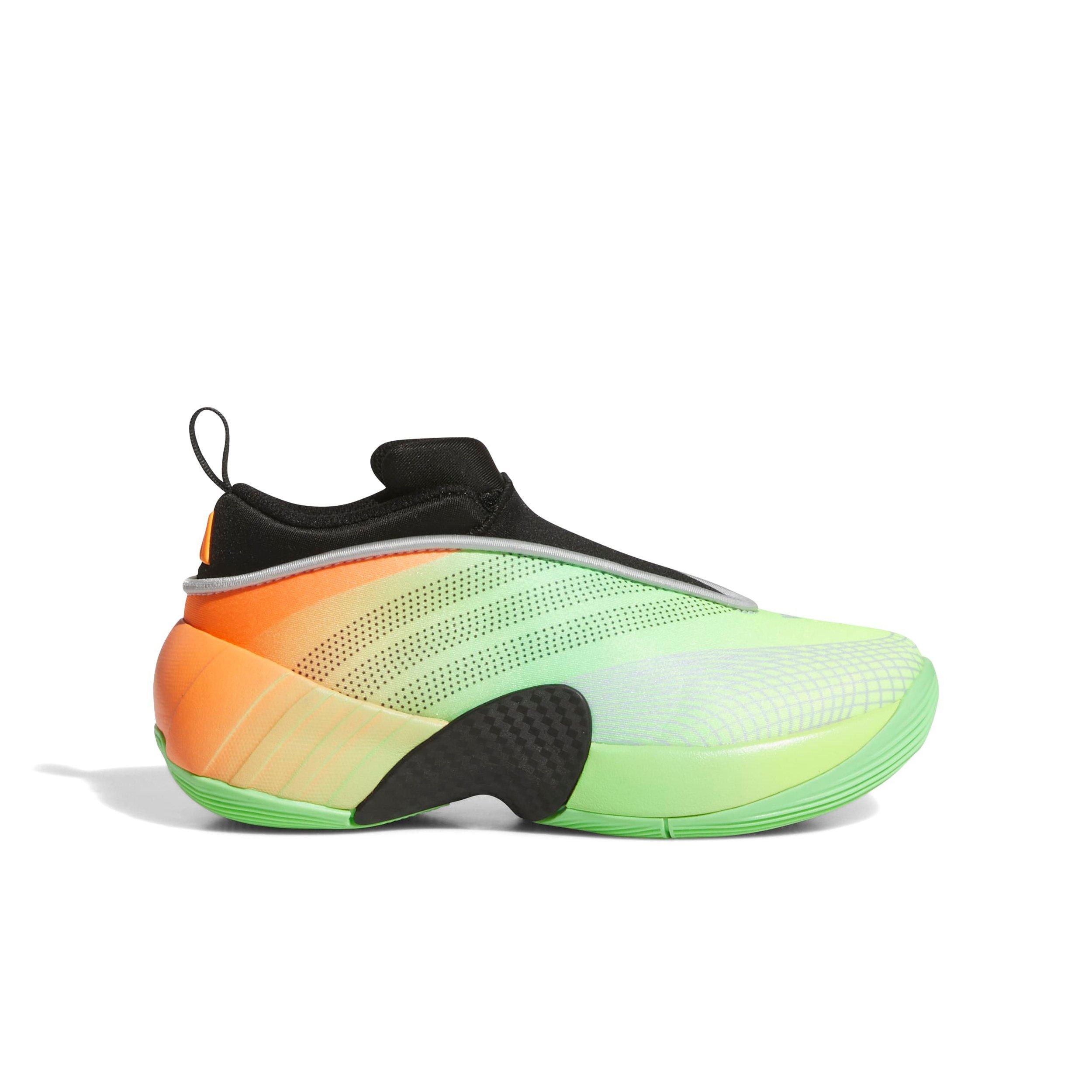 adidas D.O.N. Issue 7 C Preschool Boys' "Lime Burst/Core Black/Screaming Orange" Basketball Shoe
