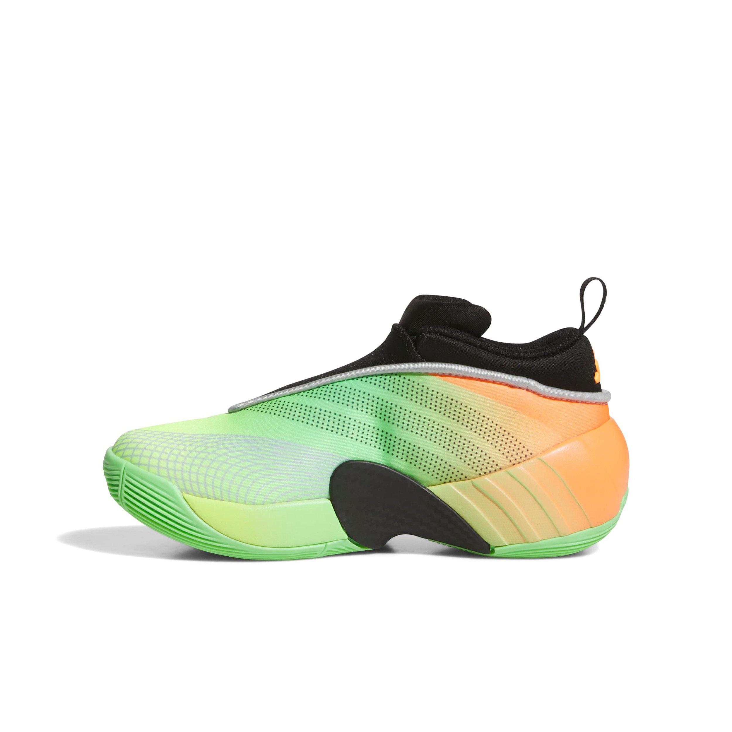 adidas D.O.N. Issue 7 C Preschool Boys' "Lime Burst/Core Black/Screaming Orange" Basketball Shoe