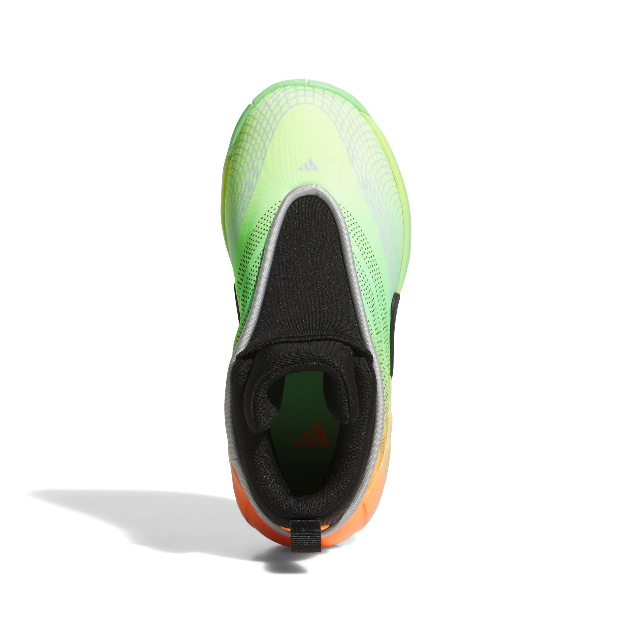 adidas D.O.N. Issue 7 C Preschool Boys' "Lime Burst/Core Black/Screaming Orange" Basketball Shoe