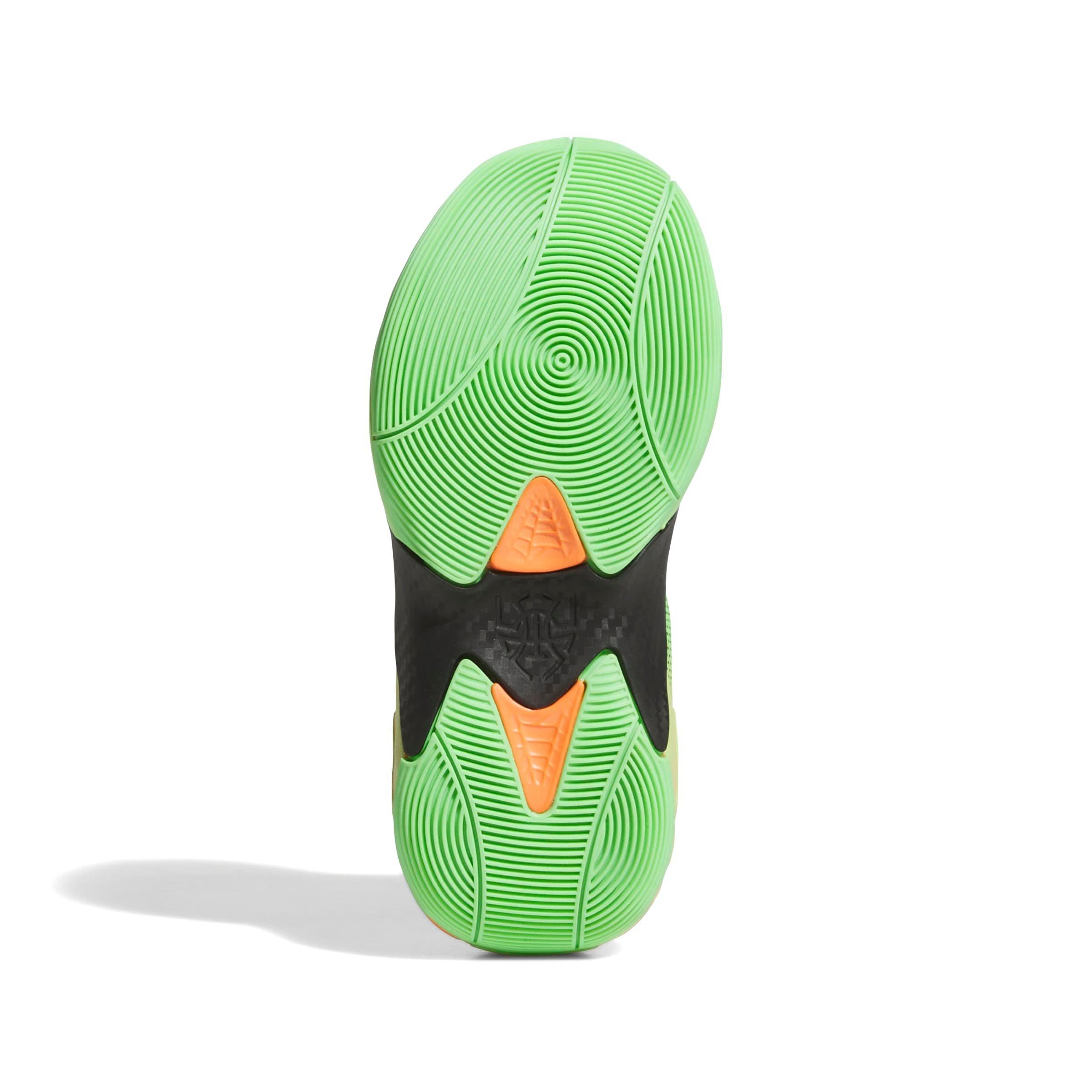 adidas D.O.N. Issue 7 C Preschool Boys' "Lime Burst/Core Black/Screaming Orange" Basketball Shoe