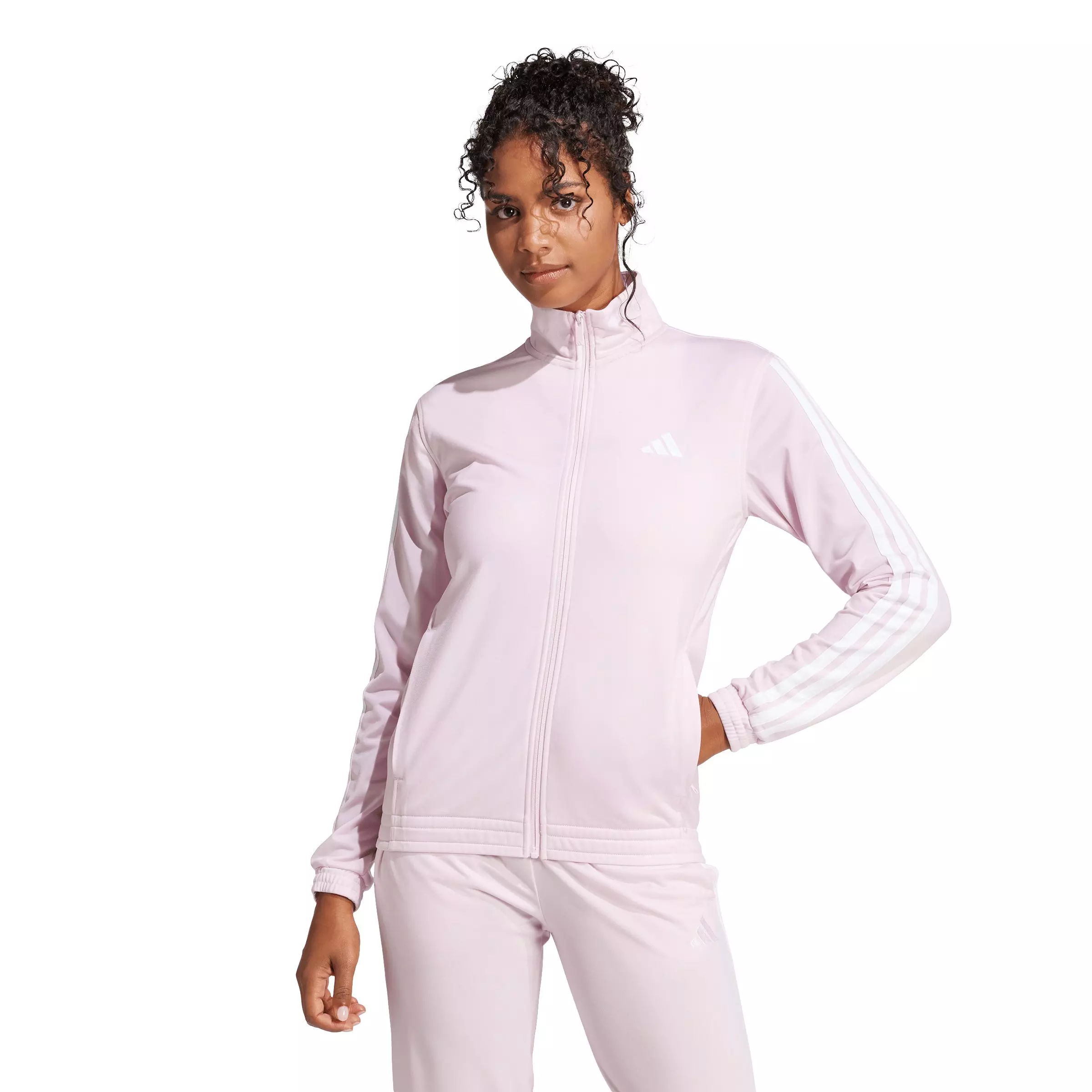 adidas Women's Dayready Track Jacket - Light Pink - LIGHT PINK