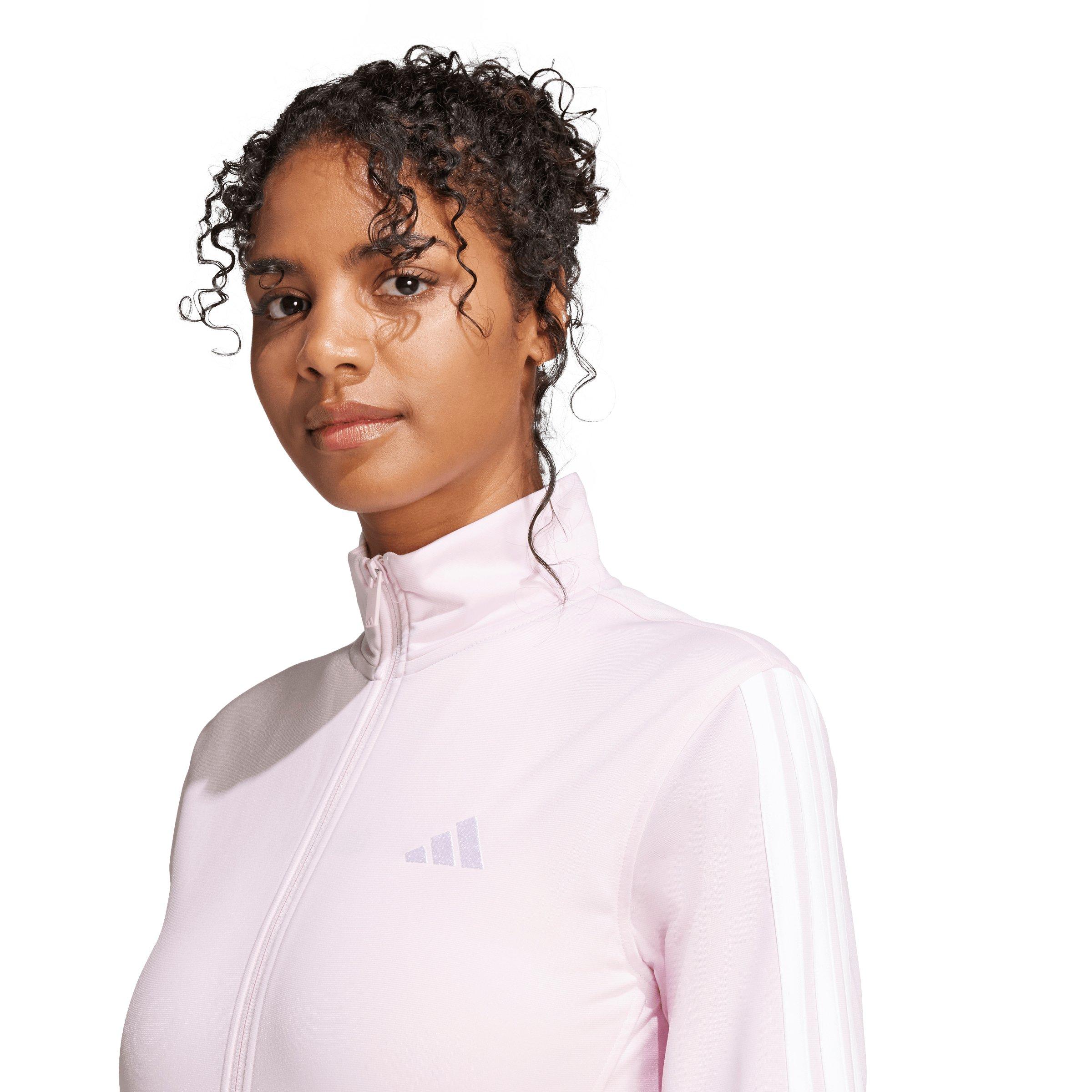 adidas Women's Dayready Track Jacket - Light Pink - LIGHT PINK Thumbnail View 3