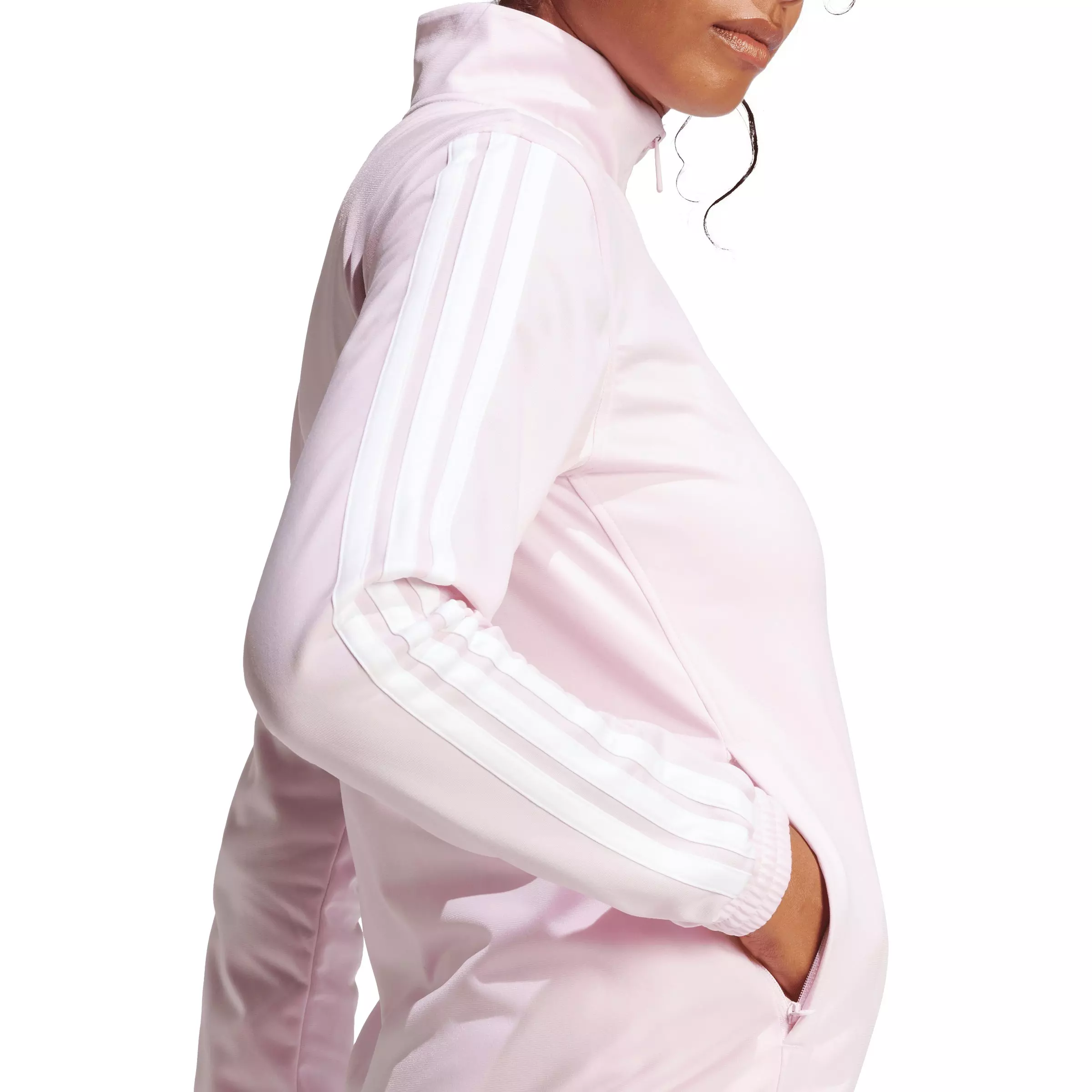 adidas Women's Dayready Track Jacket - Light Pink - LIGHT PINK