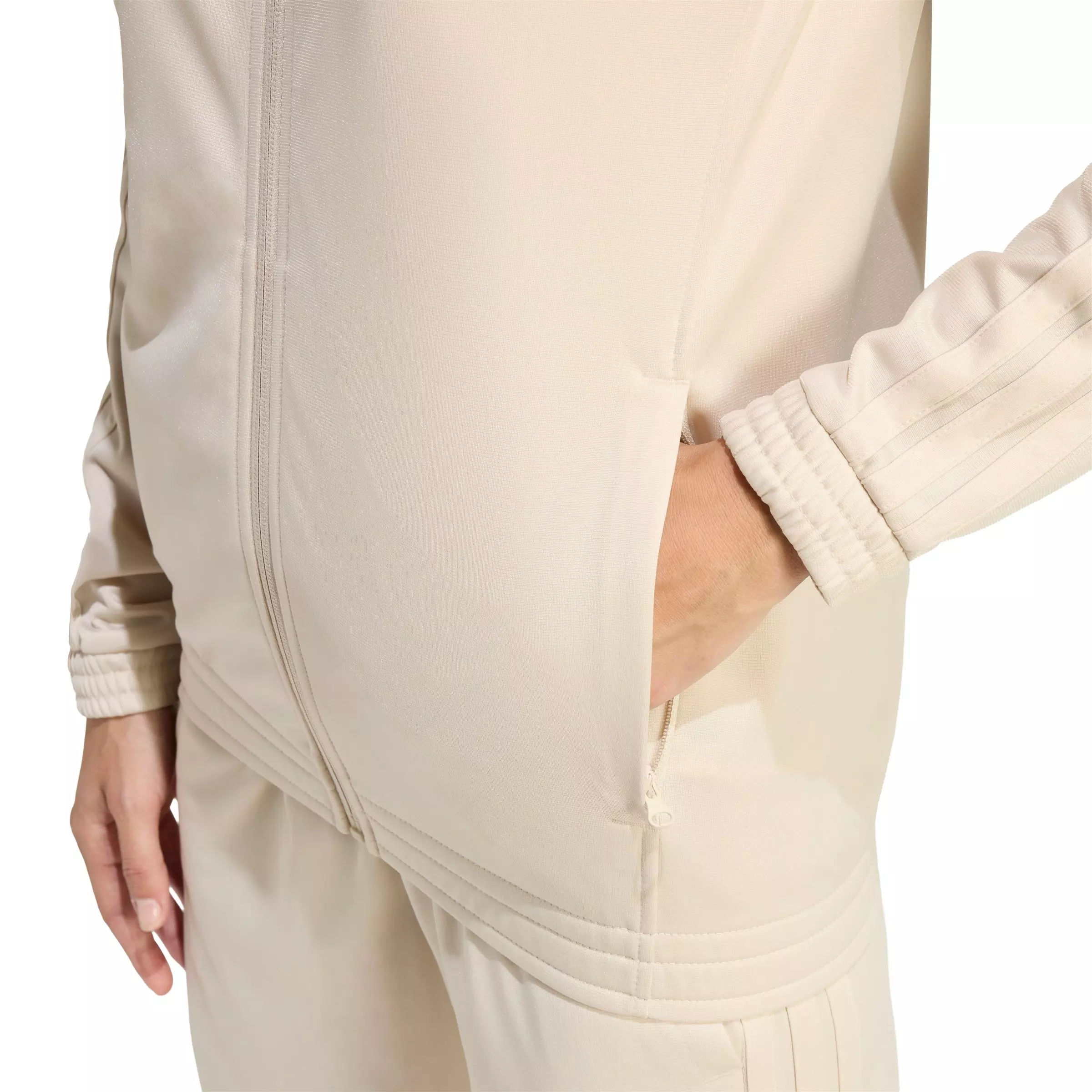 adidas Women's Dayready Track Jacket - Beige - BEIGE