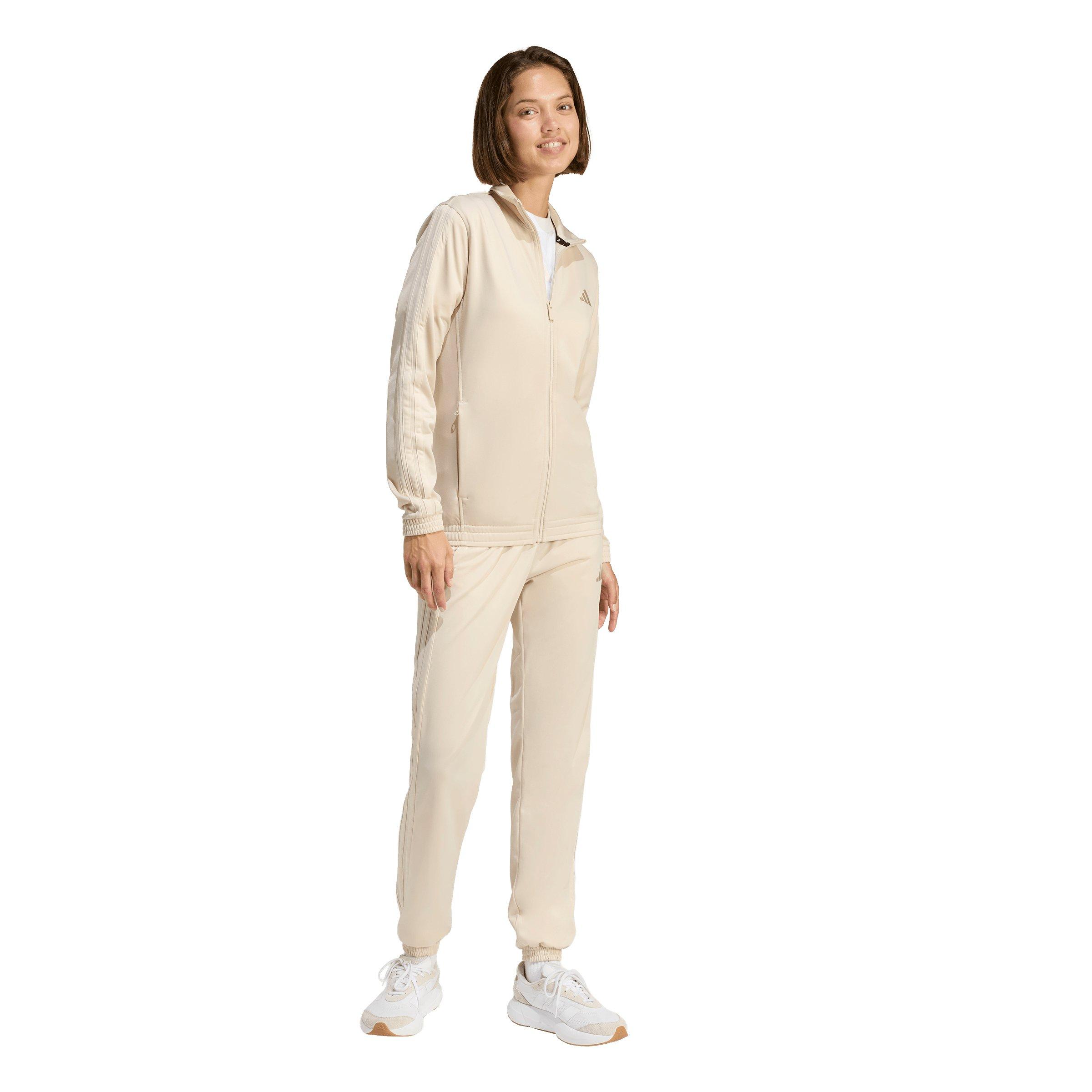 adidas Women's Dayready Track Jacket - Beige - BEIGE Thumbnail View 5