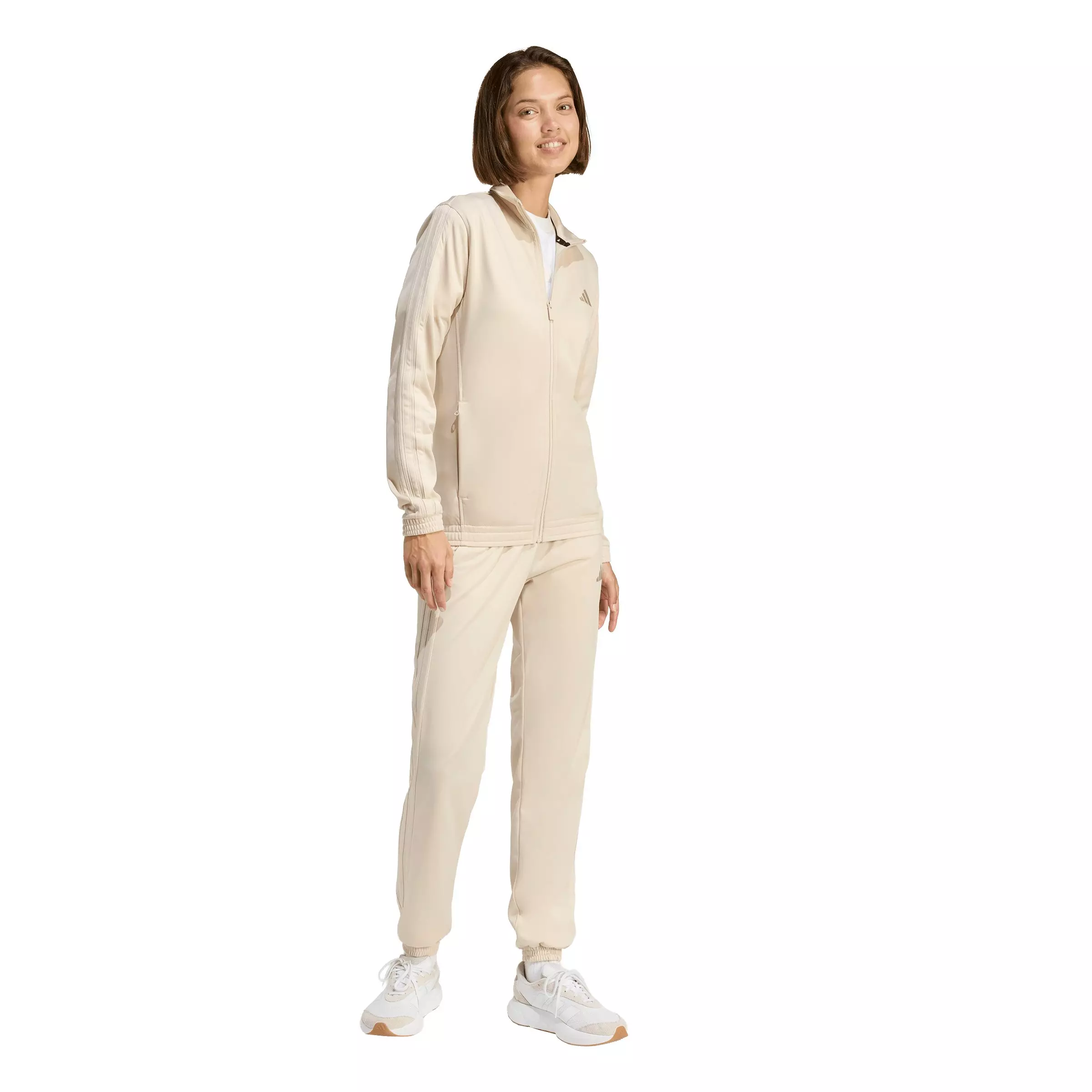 adidas Women's Dayready Track Jacket - Beige - BEIGE