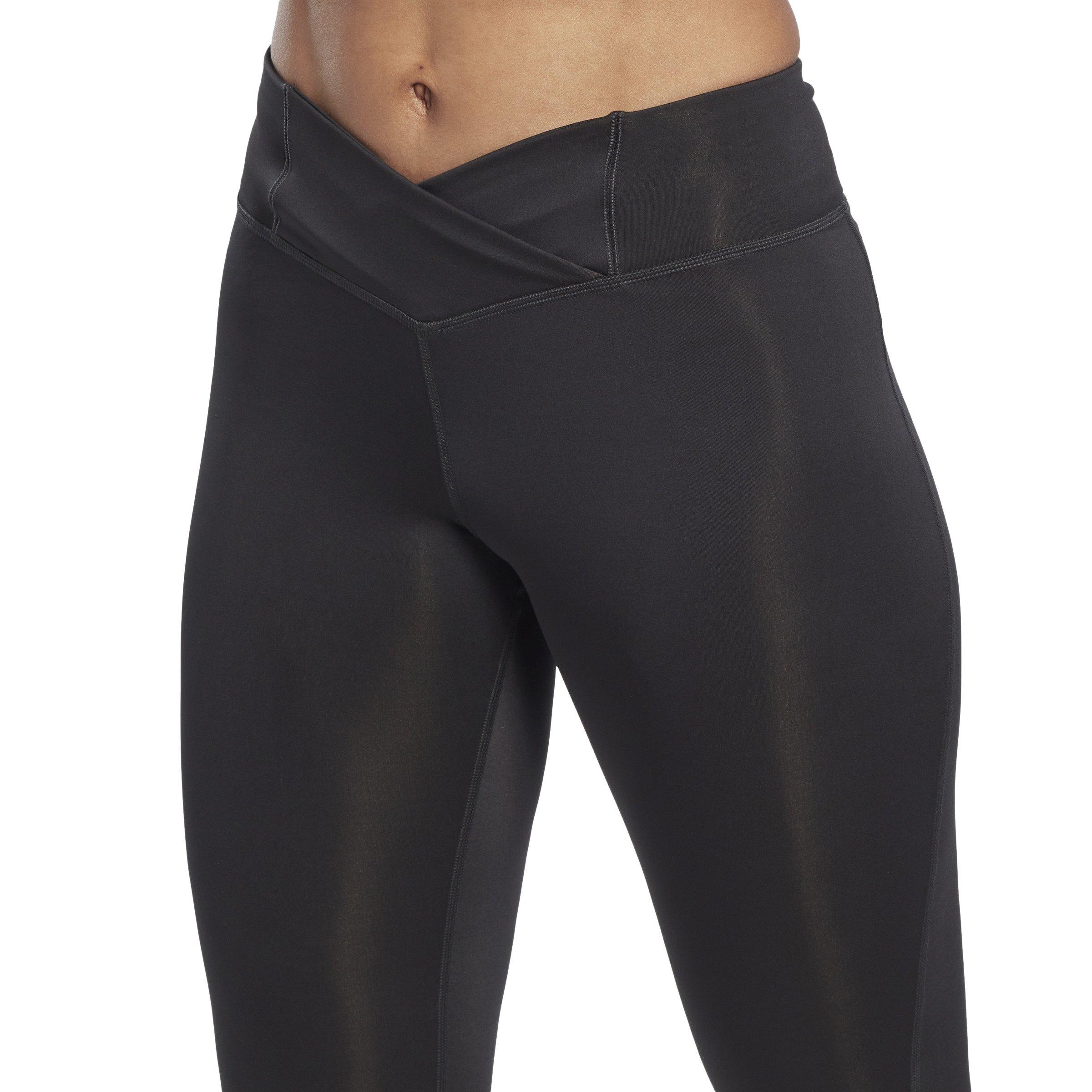 Reebok Women's Workout Ready Capri Tights- Black - BLACK Thumbnail View 5