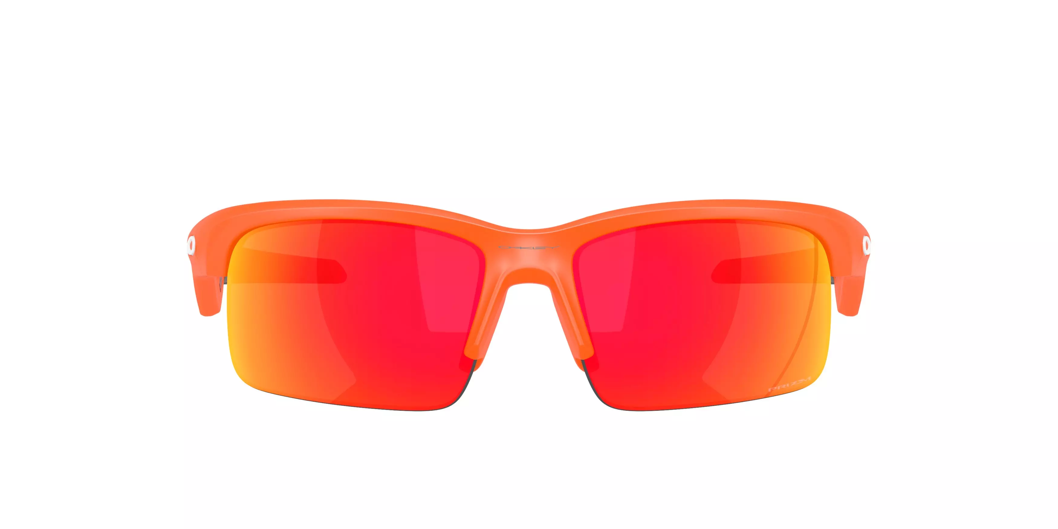 Oakley Youth Capacitor Prizm Ruby Sunglasses - Matte Neon Orange - ORANGE/RED