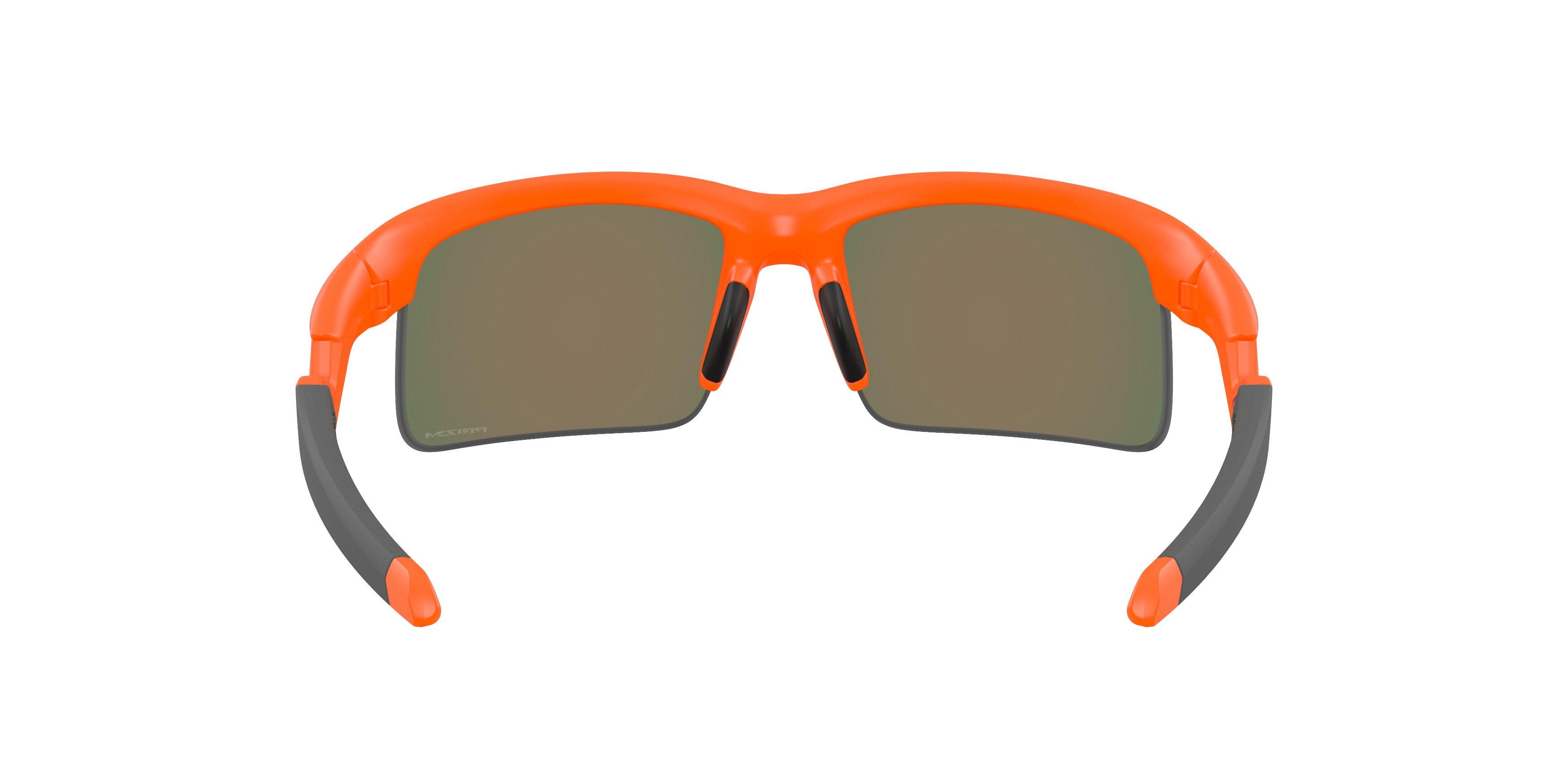 Oakley Capacitor Sunglasses (Youth Fit) - Prizm Ruby Lenses and Matte Neon Orange Frame