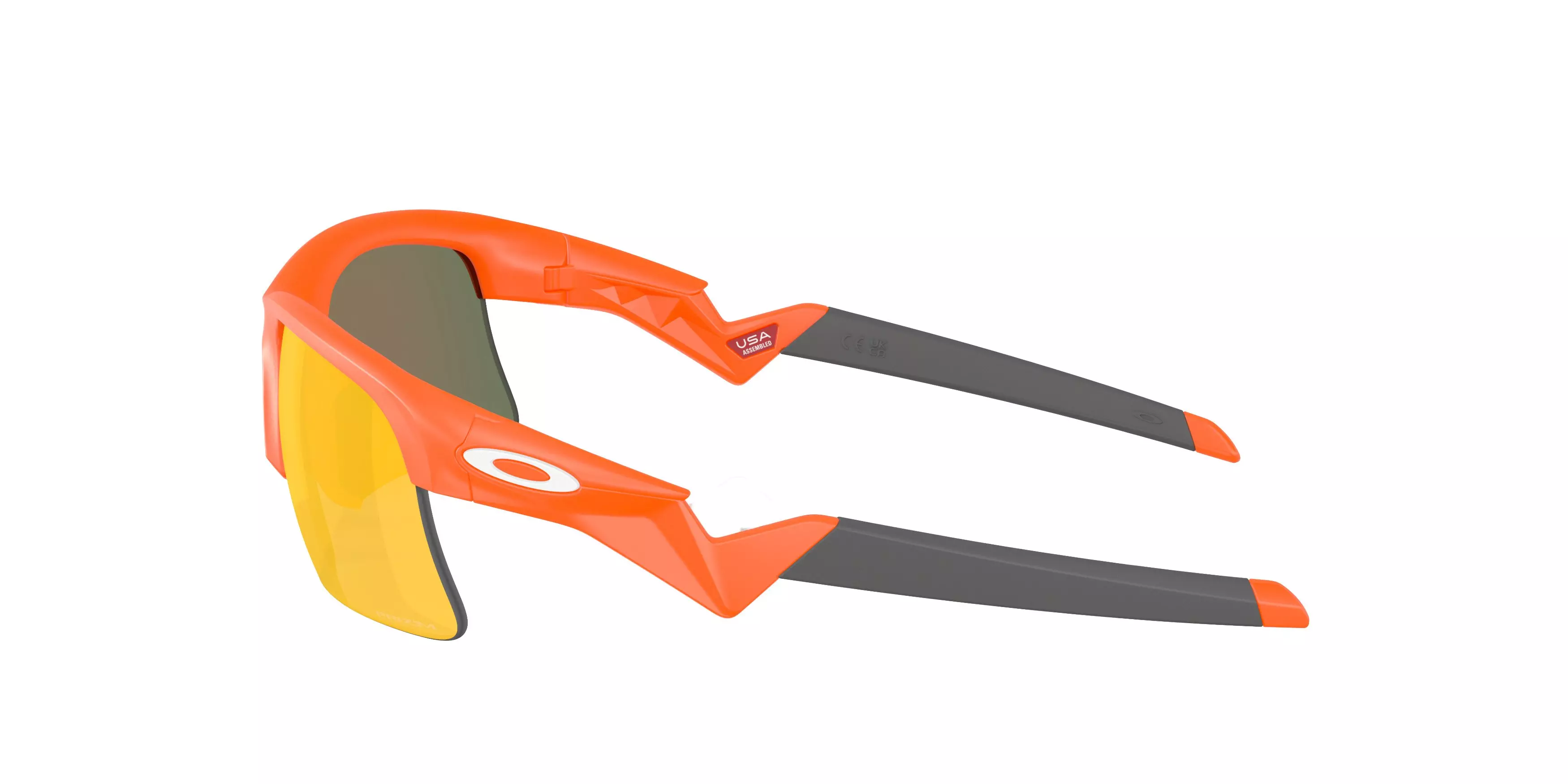 Oakley Youth Capacitor Prizm Ruby Sunglasses - Matte Neon Orange - ORANGE/RED