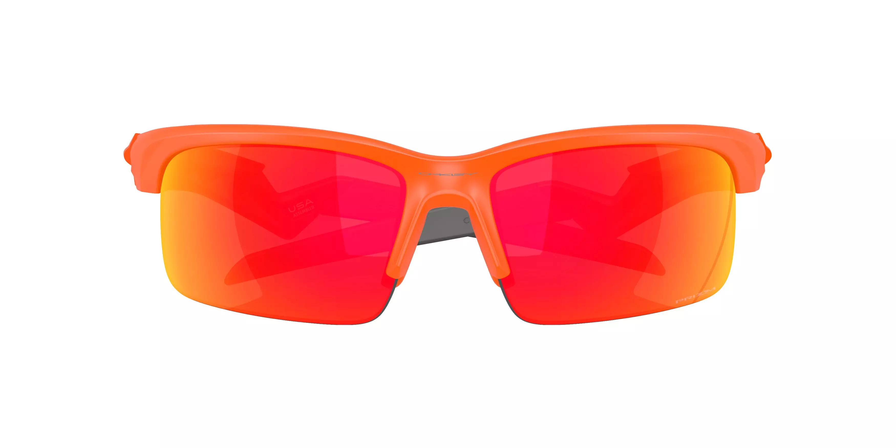 Oakley Youth Capacitor Prizm Ruby Sunglasses - Matte Neon Orange - ORANGE/RED