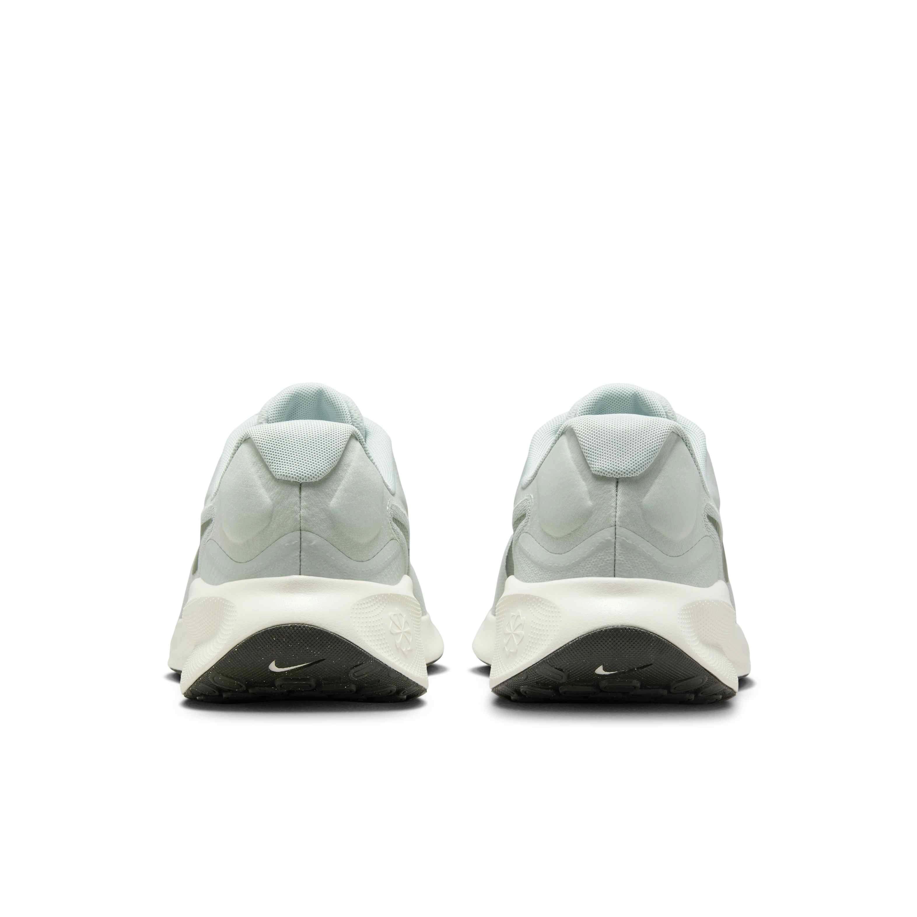 Nike Revolution 7 "Light Silver/Light Army/Pale Ivory/Sequoia" Men's Wide Running Shoe - SILVER/GREEN/WHITE Thumbnail View 5