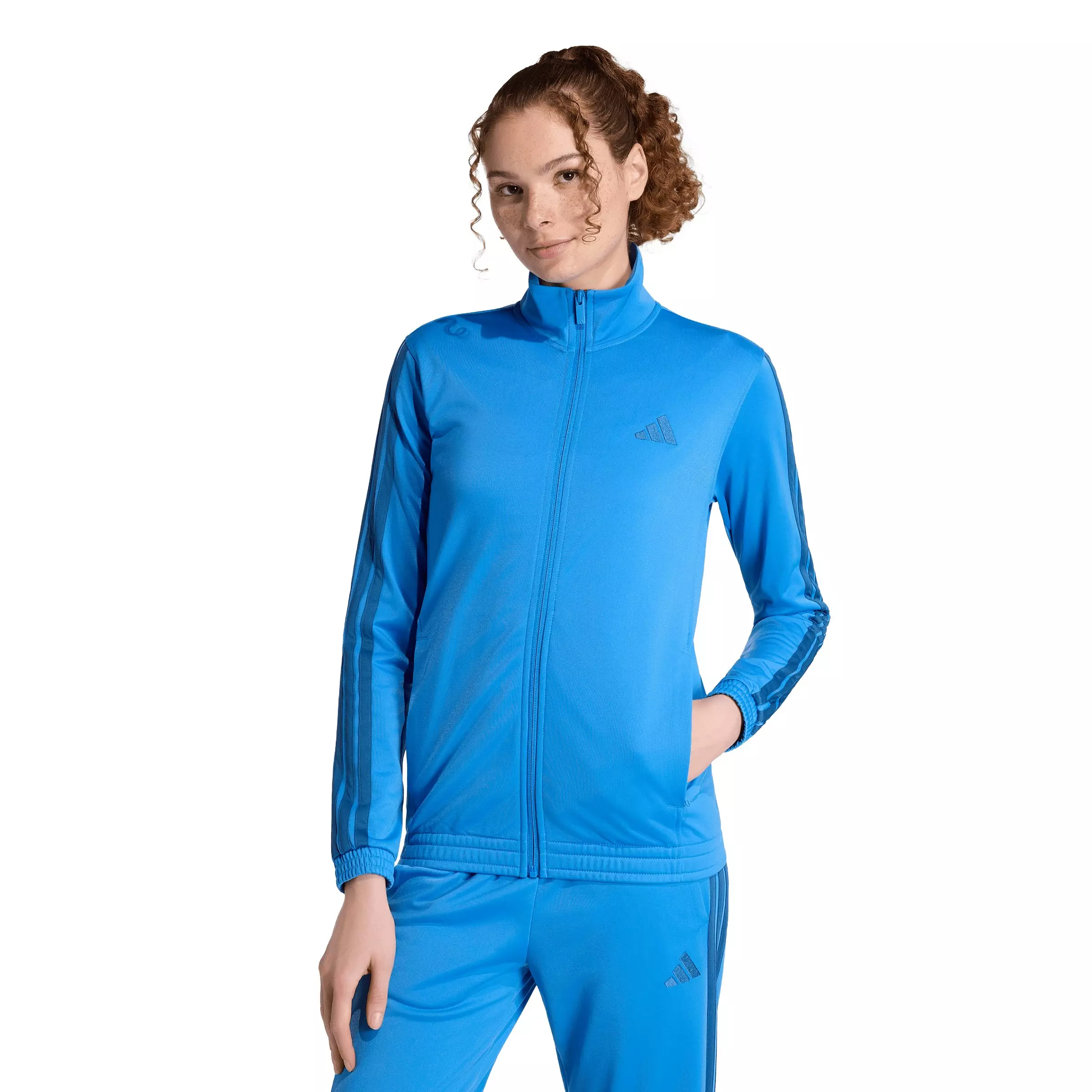 adidas Women's Dayready Track Jacket - Blue - BLUE