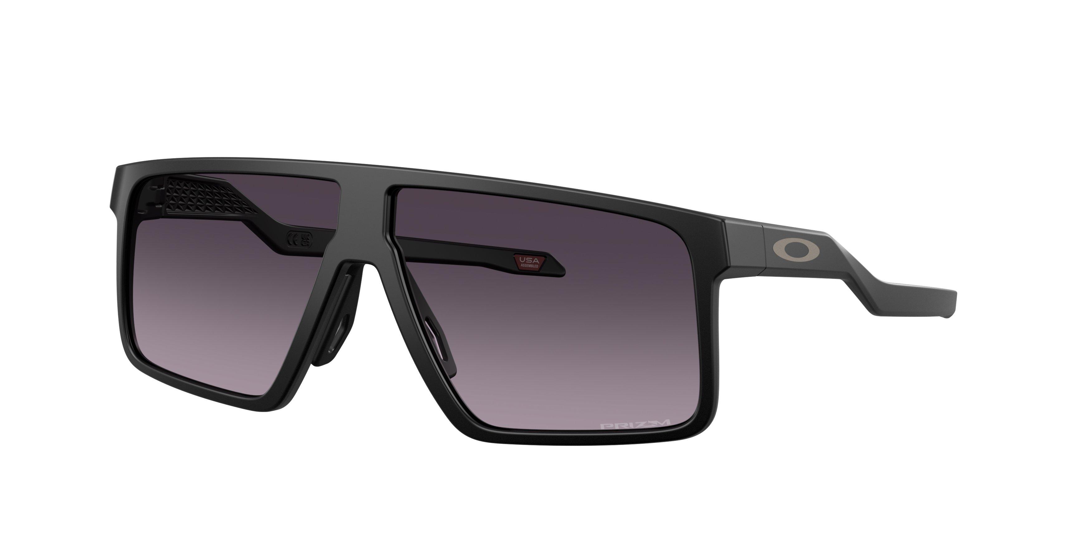 Oakley Helux Prizm Grey Gradient Sunglasses - Matte Black - BLACK/GREY Thumbnail View 1