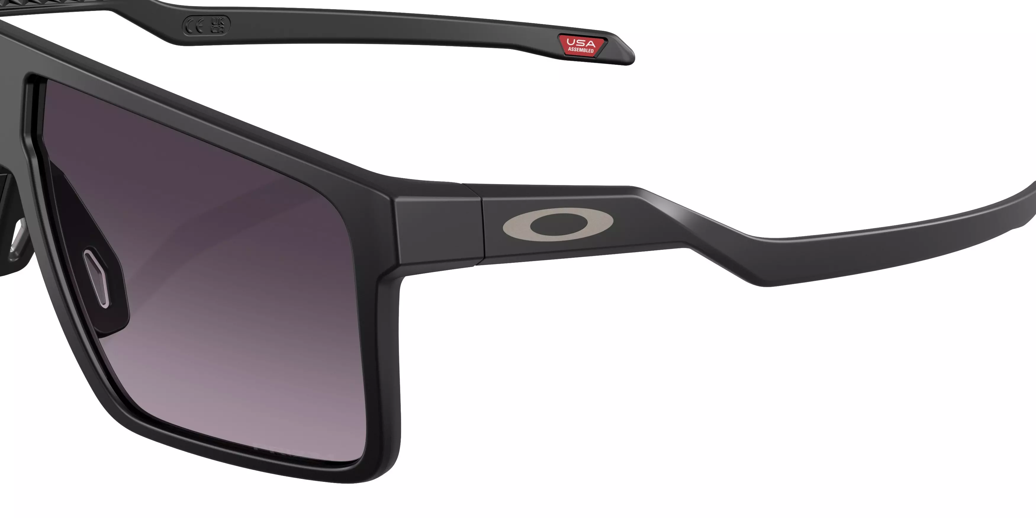 Oakley Helux Prizm Grey Gradient Sunglasses - Matte Black - BLACK/GREY