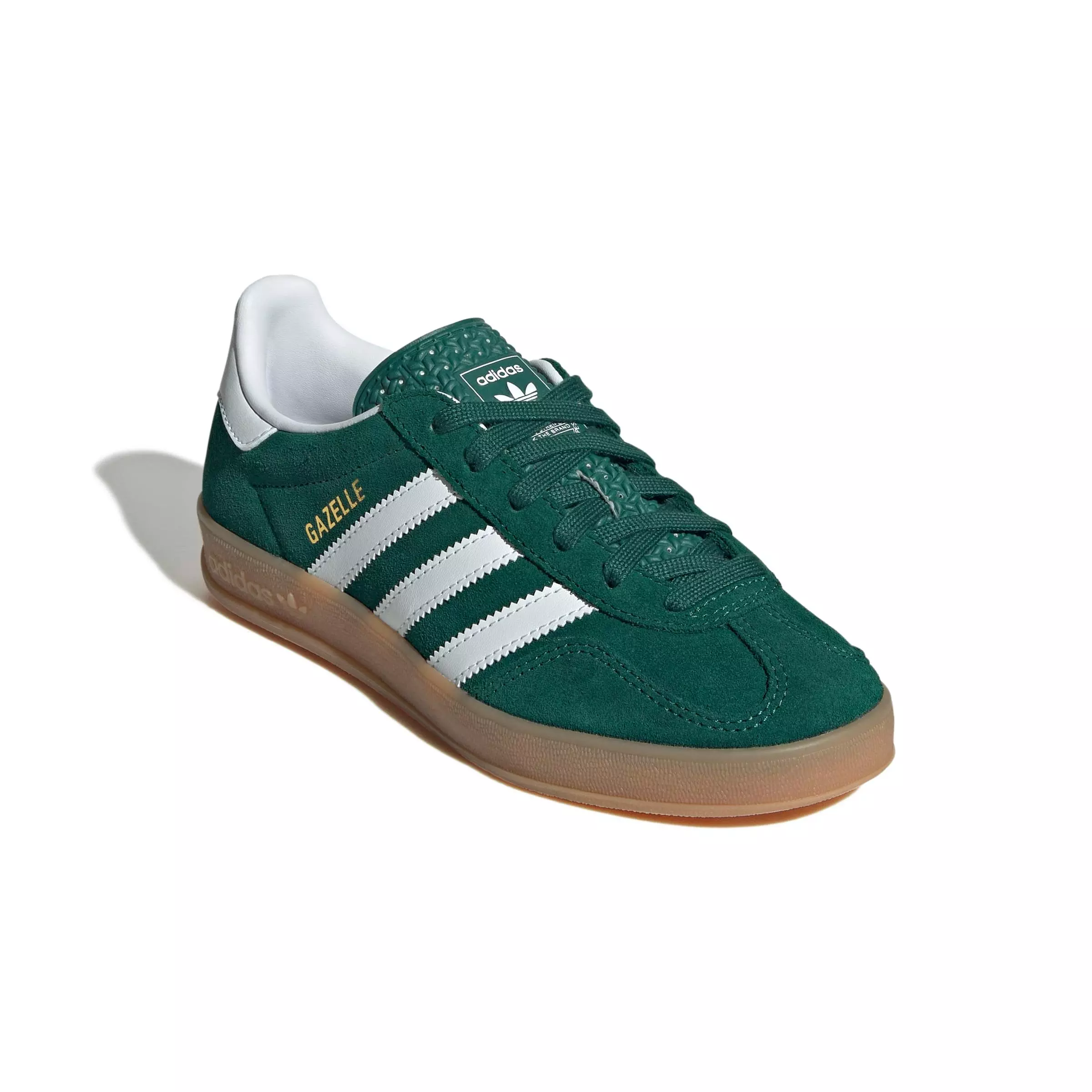 adidas Originals Gazelle "Collegiate Green/Ftwr White/Gum 2" Grade School Boys' Shoe - GREEN/WHITE/GUM