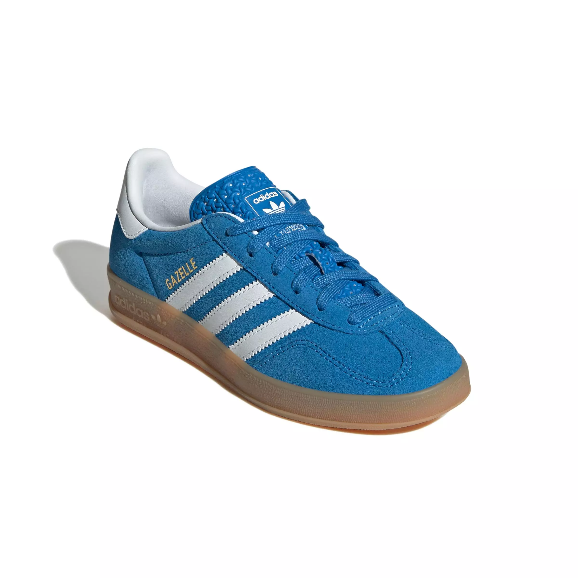 adidas Originals Gazelle "Bluebird/Ftwr White/Gum 2" Grade School Boys' Shoe - BLUEBIRD/WHITE/GUM
