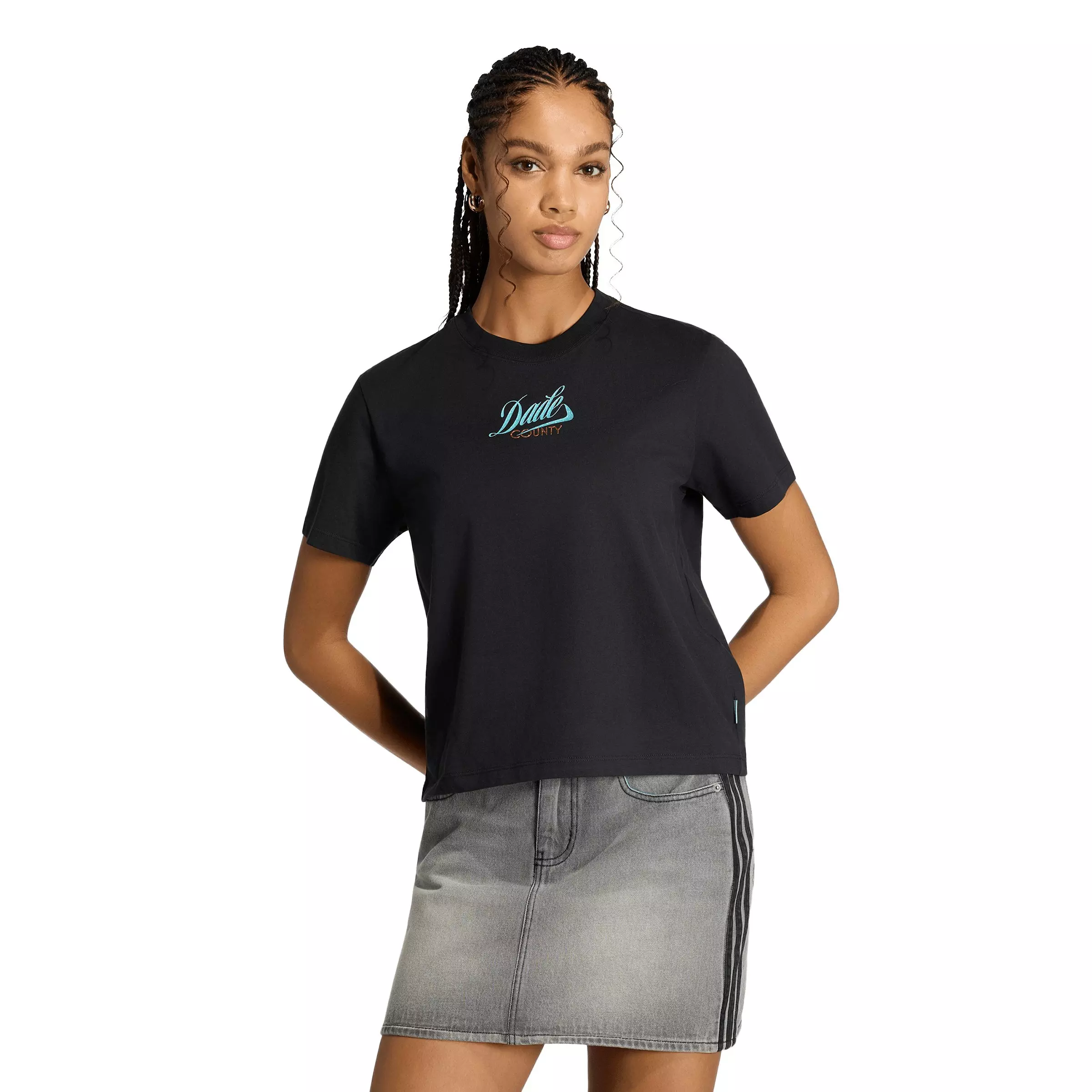 adidas Originals Women's FIFA World Cup 26&trade; Host City Miami T-Shirt - Black - BLACK