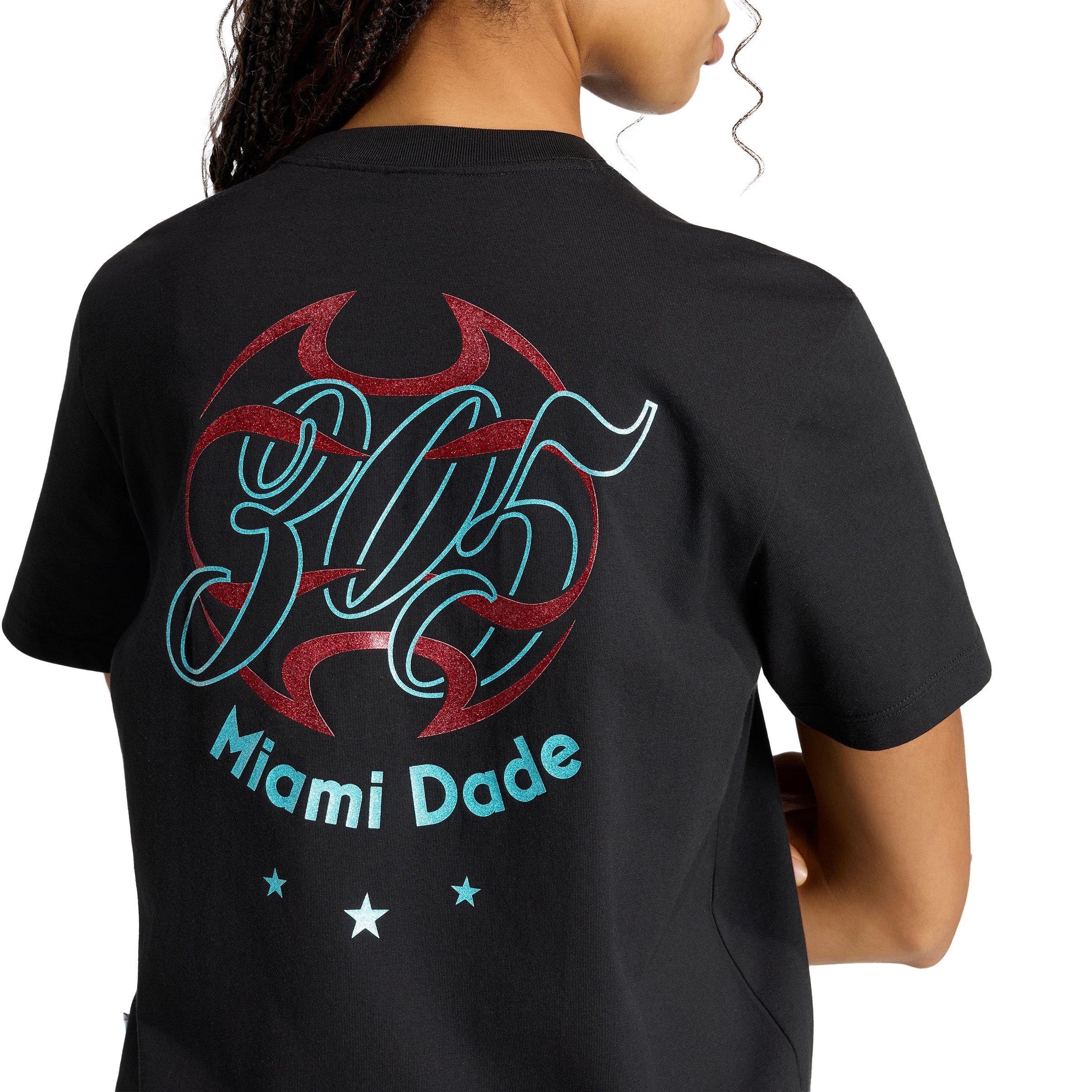 adidas Originals Women's FIFA World Cup 26&trade; Host City Miami T-Shirt - Black - BLACK Thumbnail View 4