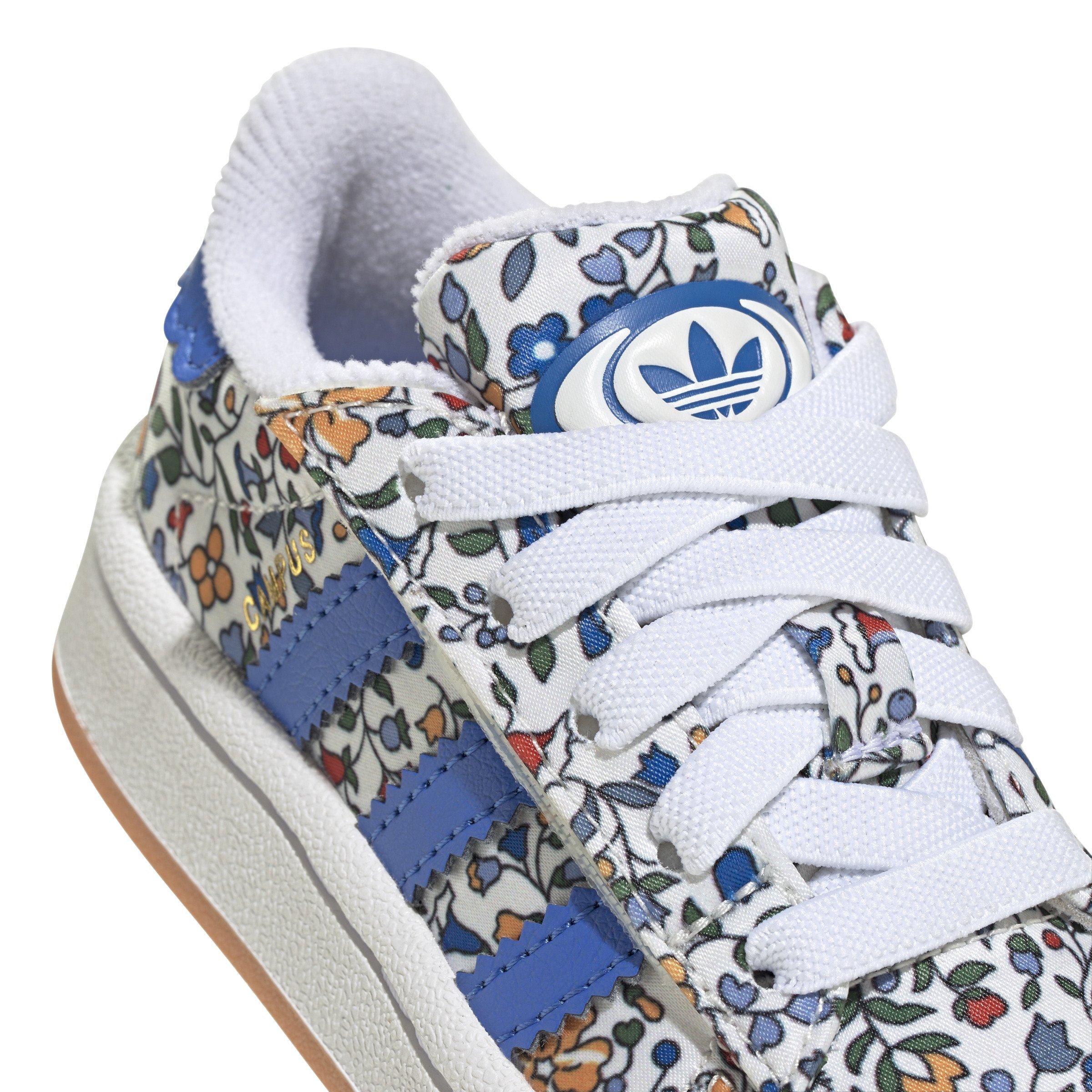 adidas Originals Campus 00s x Liberty London Comfort Closure Infant Girls' "Blue/Off White" Shoe